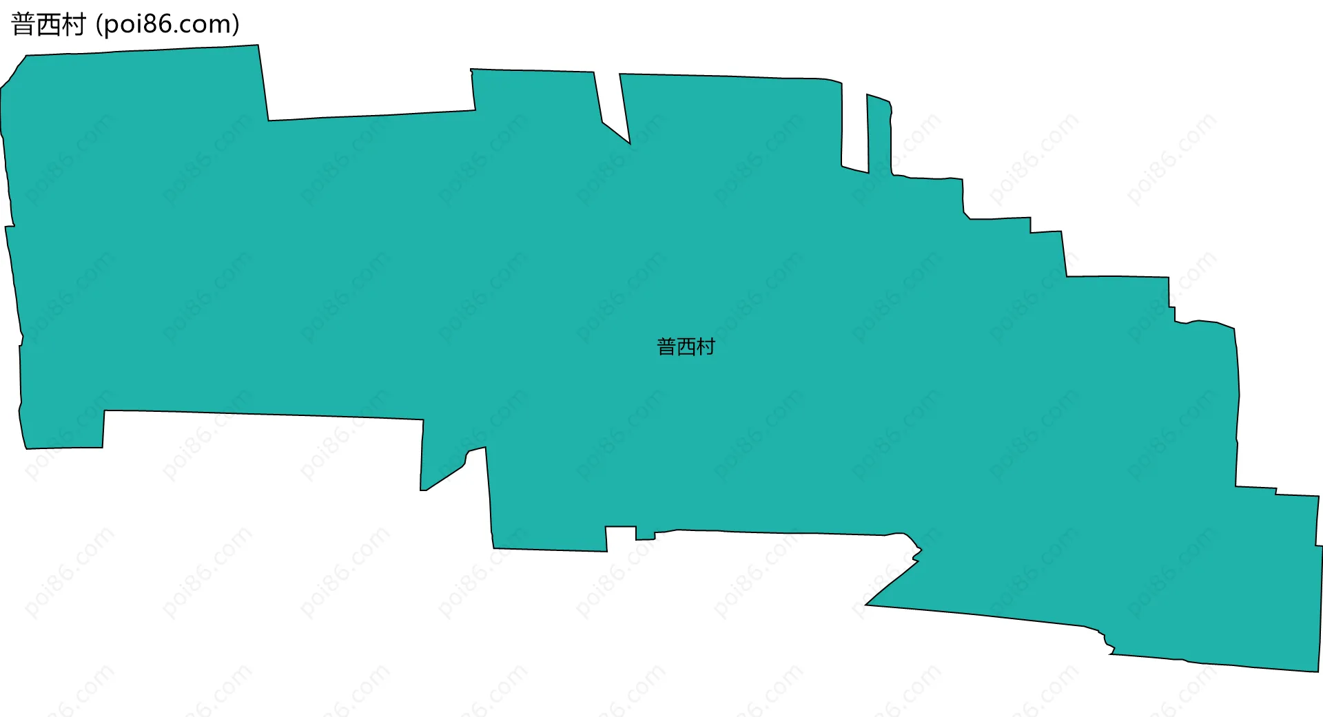 普西村边界地图
