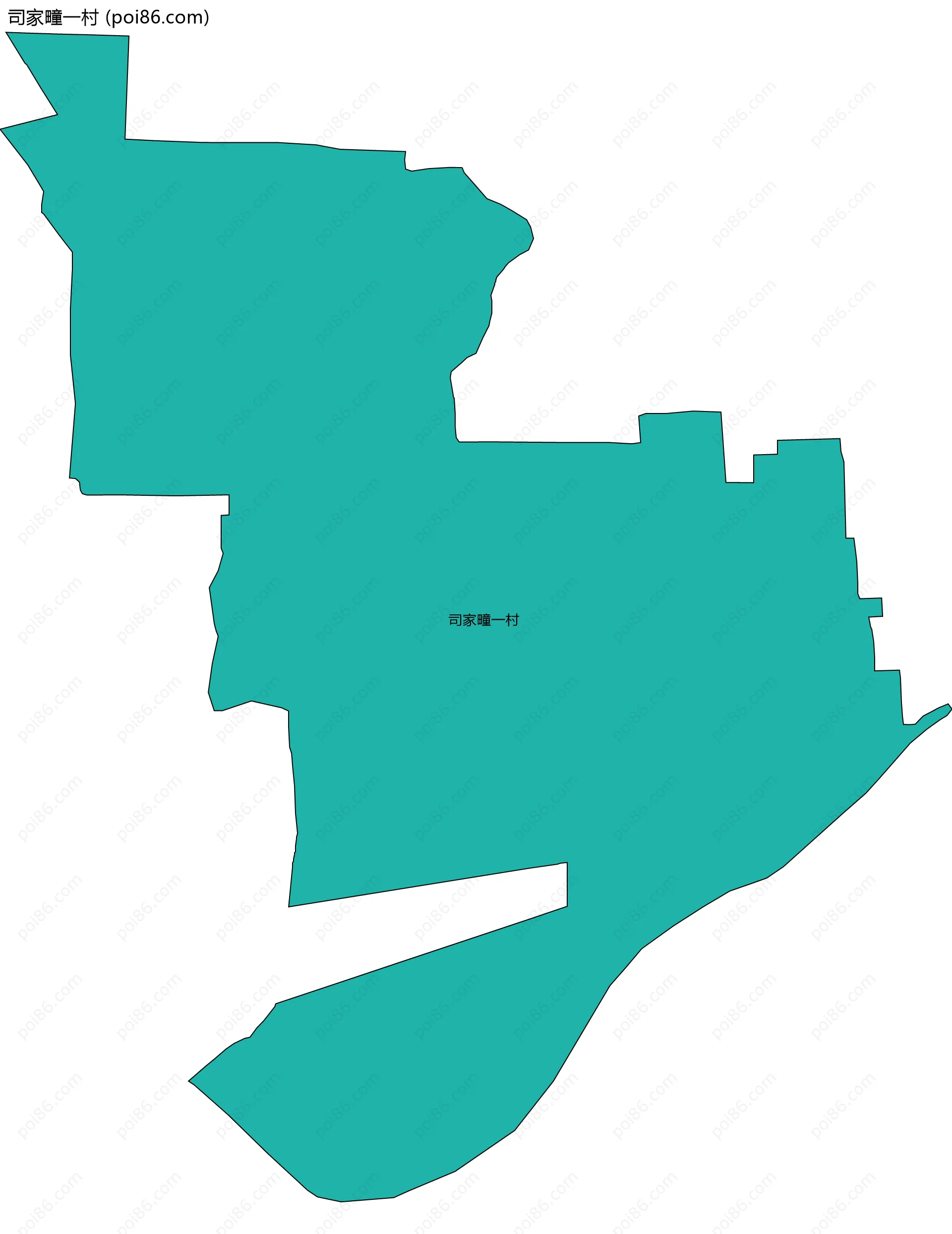 司家疃一村边界地图