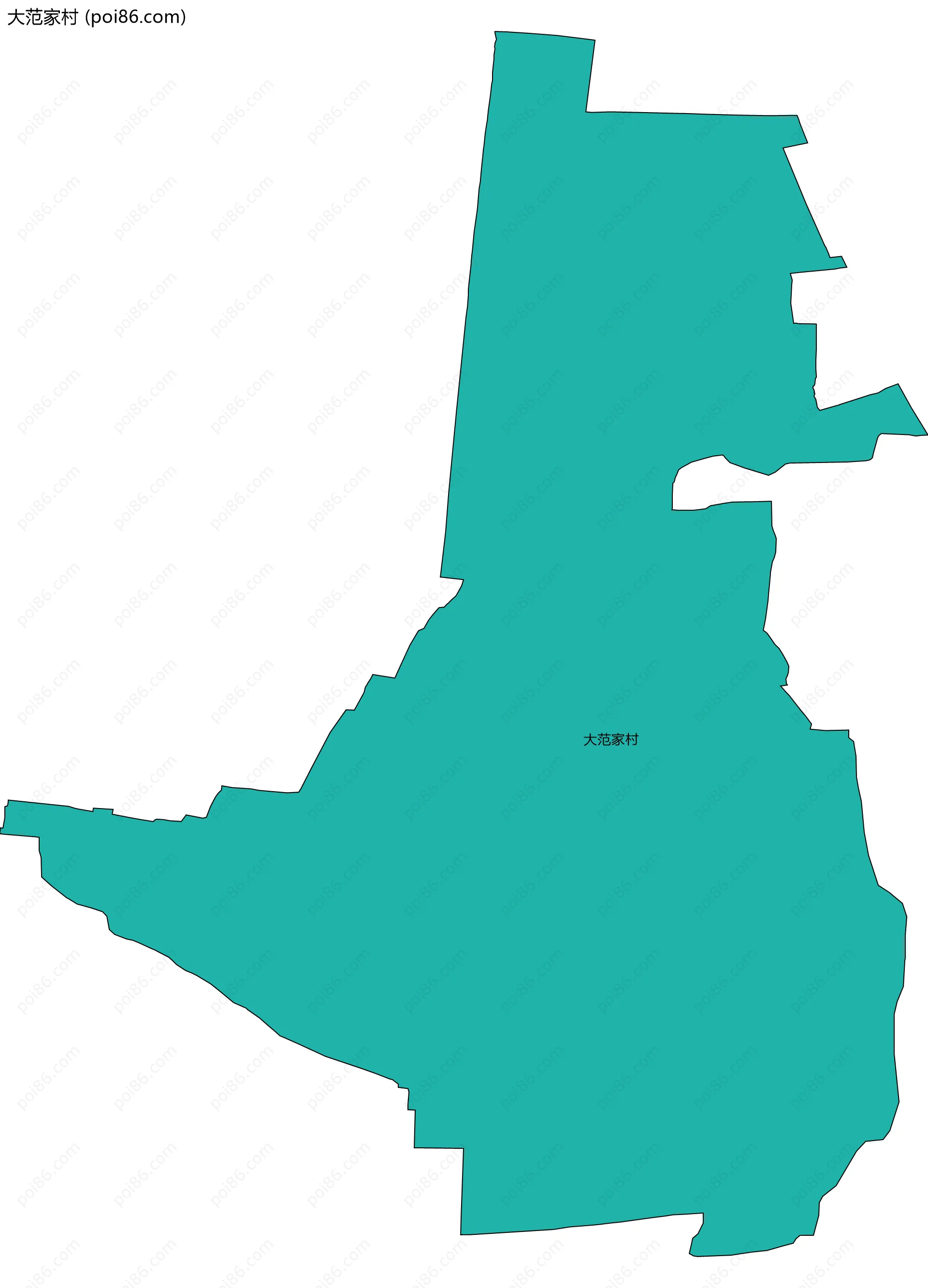 大范家村边界地图