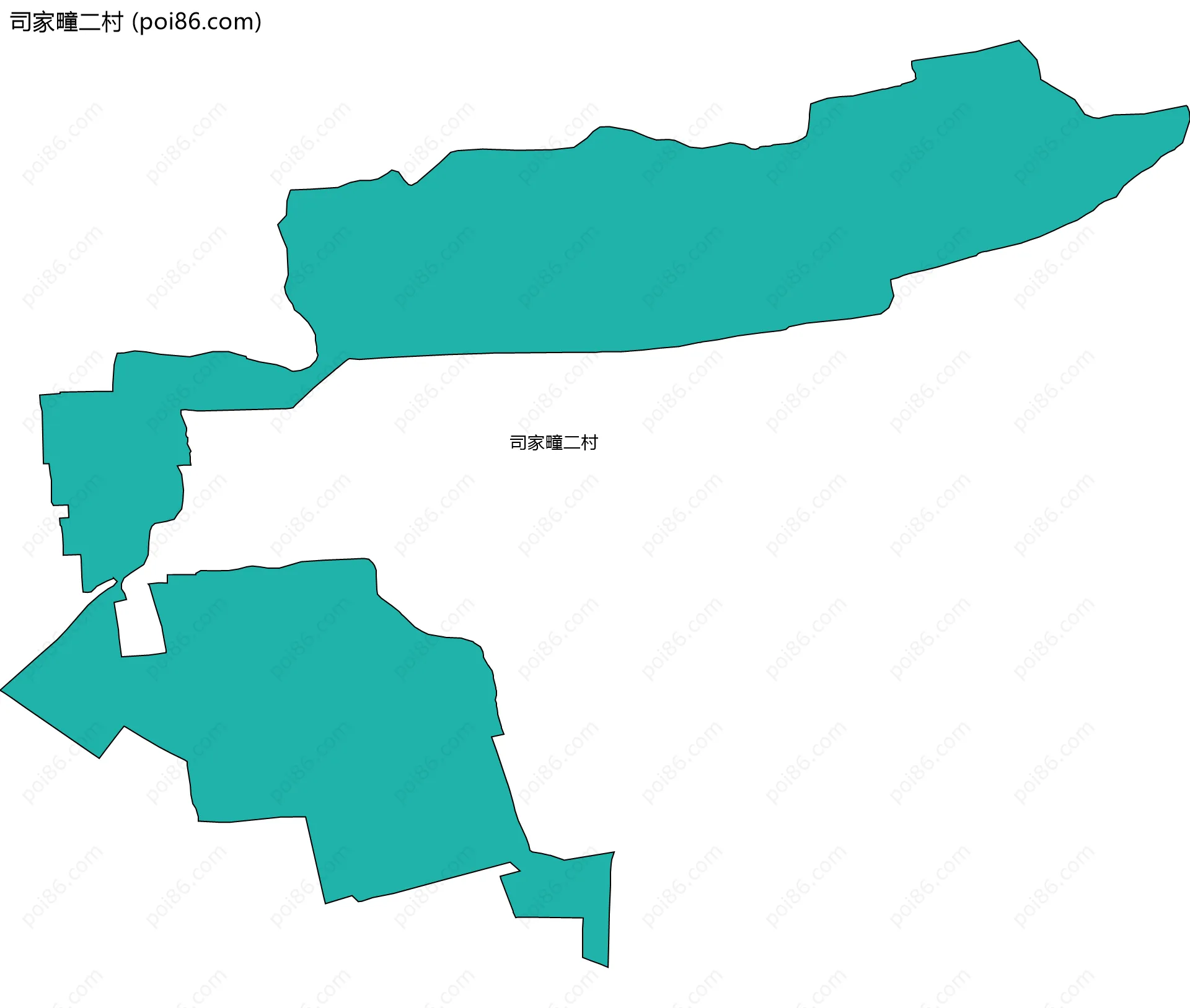 司家疃二村边界地图