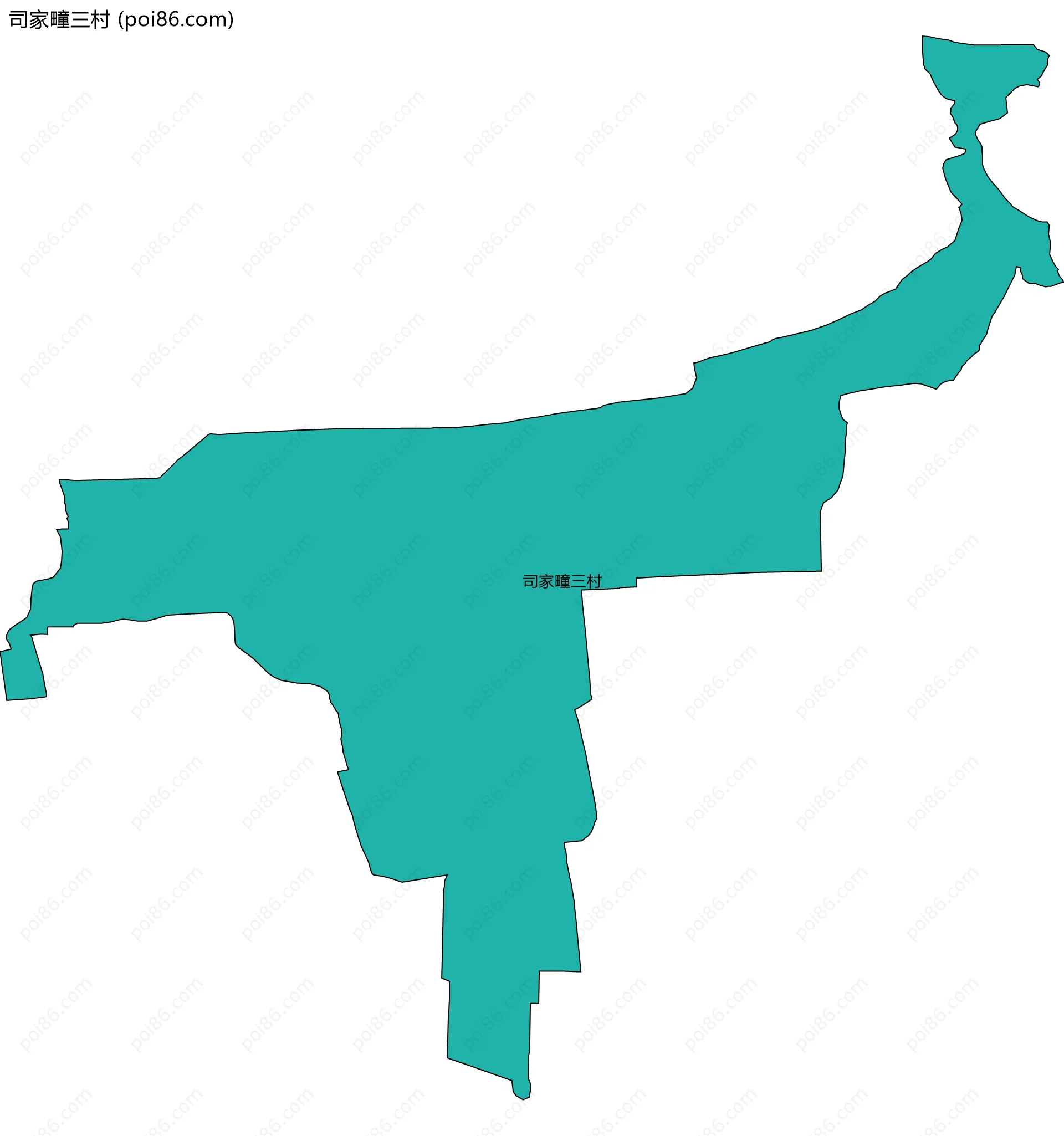 司家疃三村边界地图