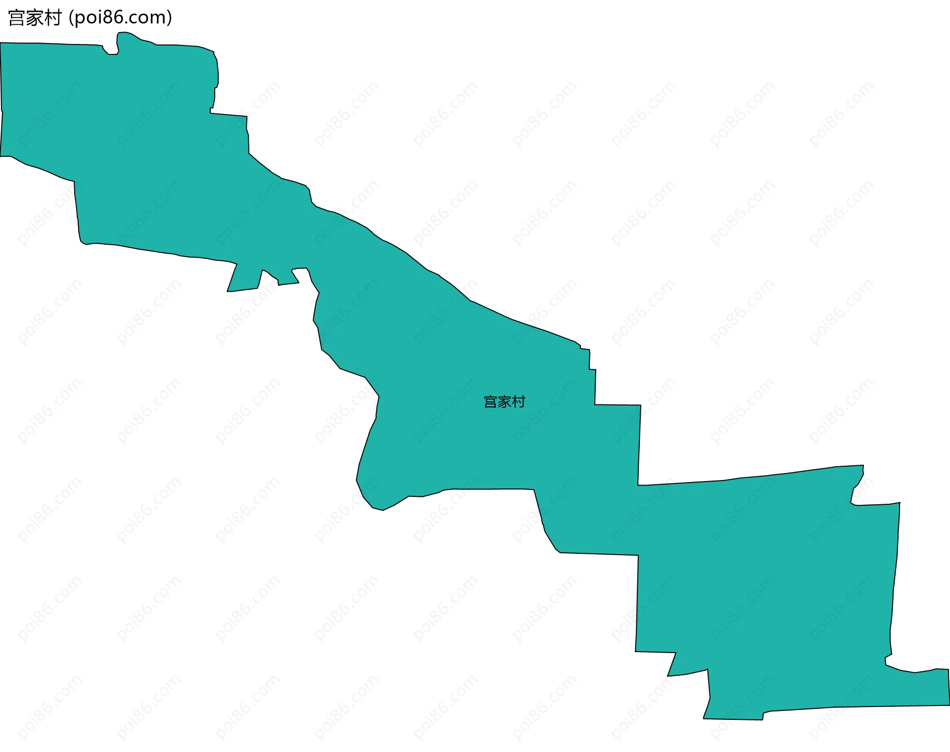 宫家村边界地图