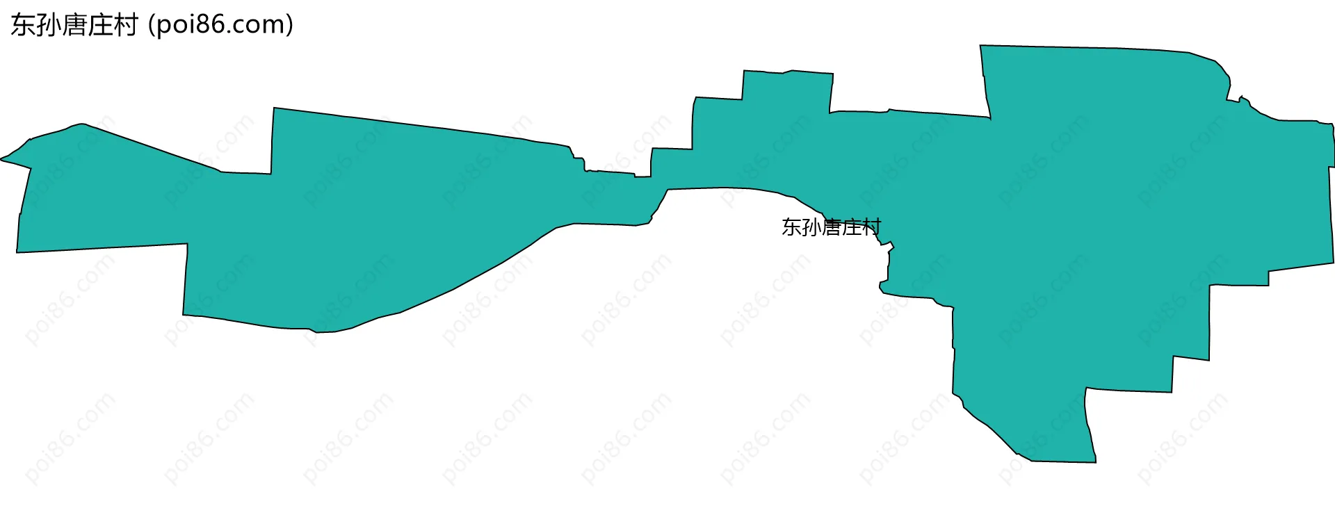 东孙唐庄村边界地图
