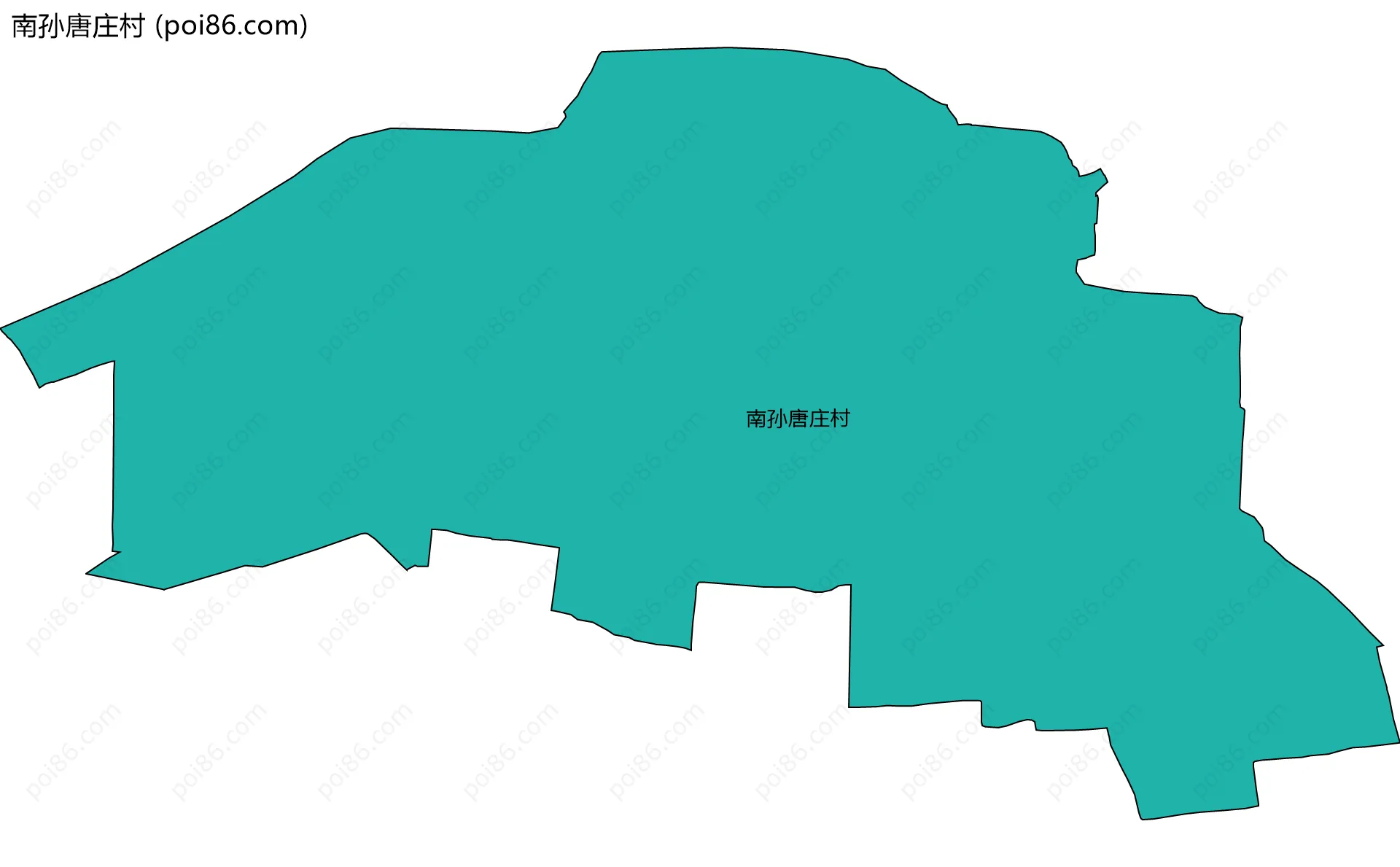 南孙唐庄村边界地图