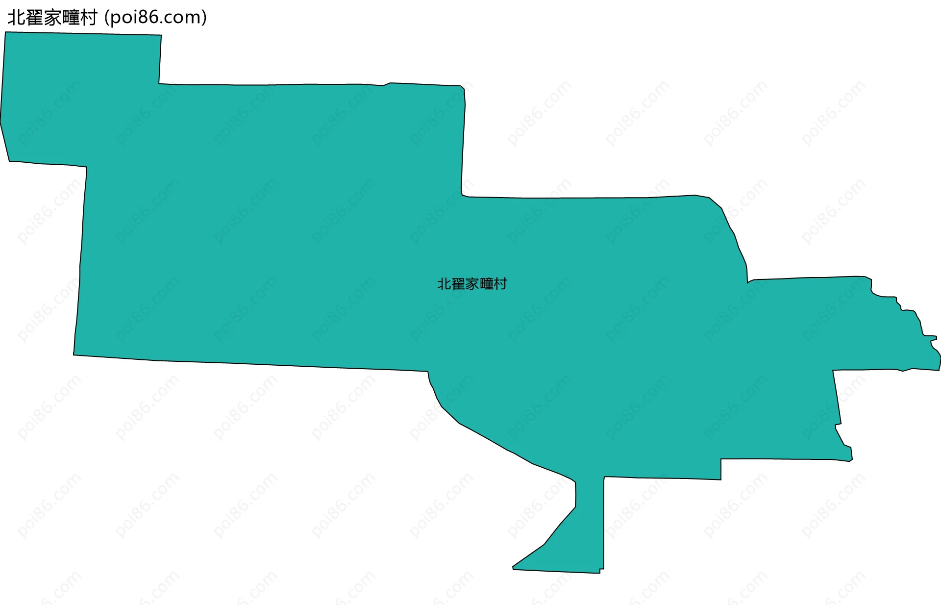 北翟家疃村边界地图