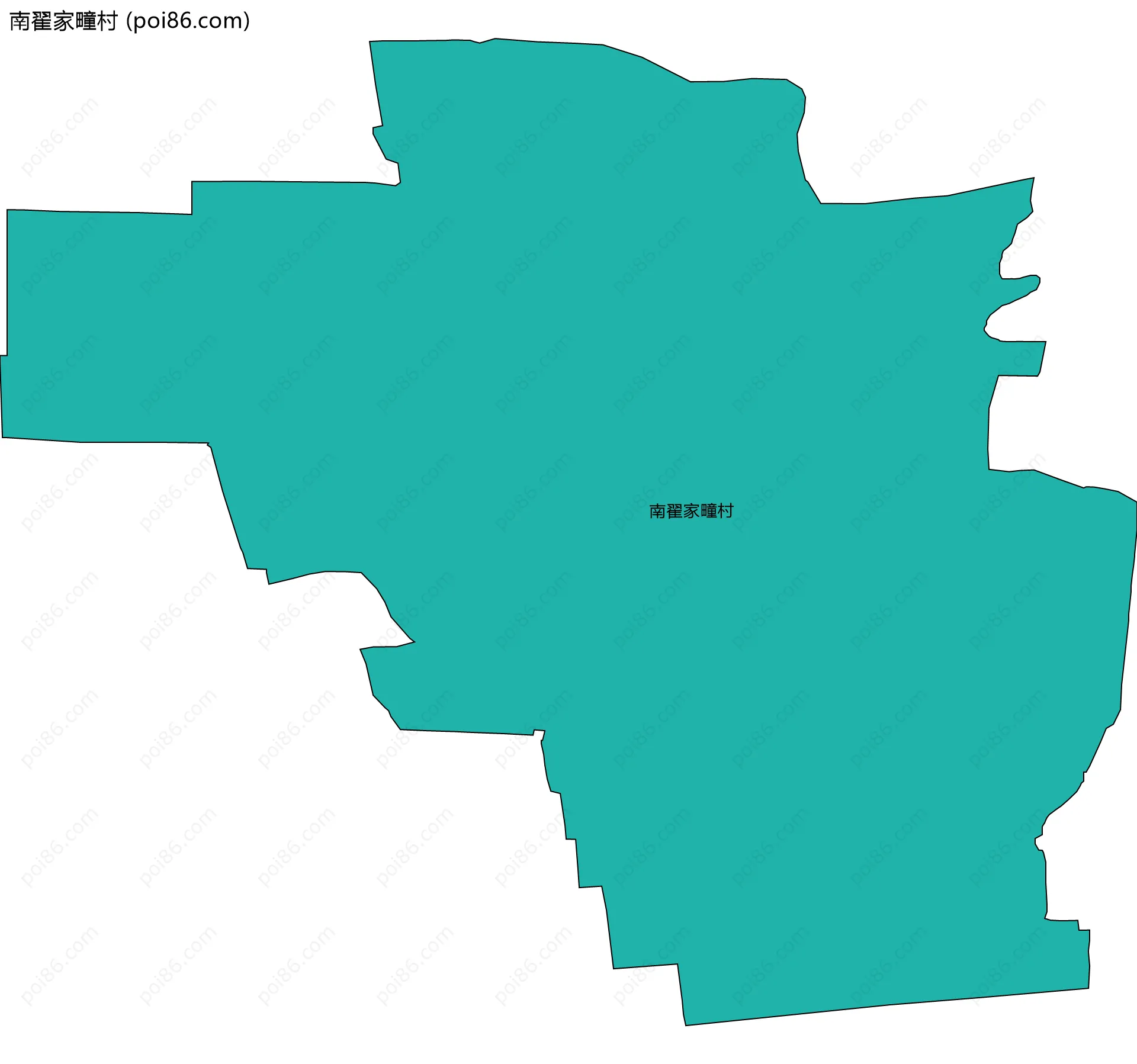南翟家疃村边界地图