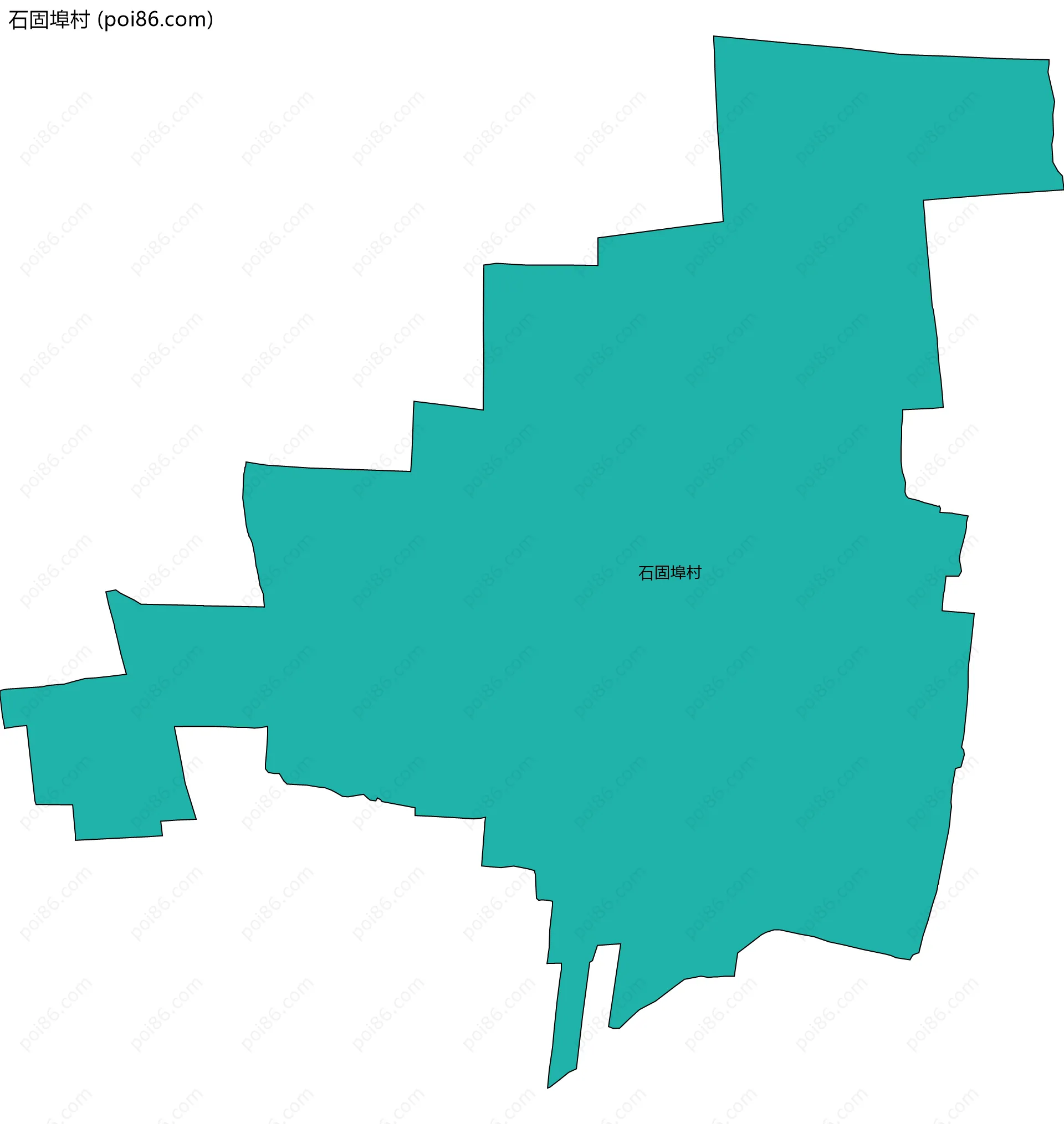 石固埠村边界地图