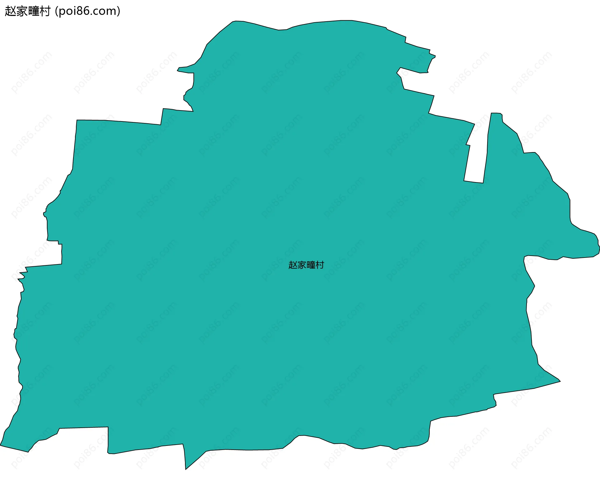赵家疃村边界地图