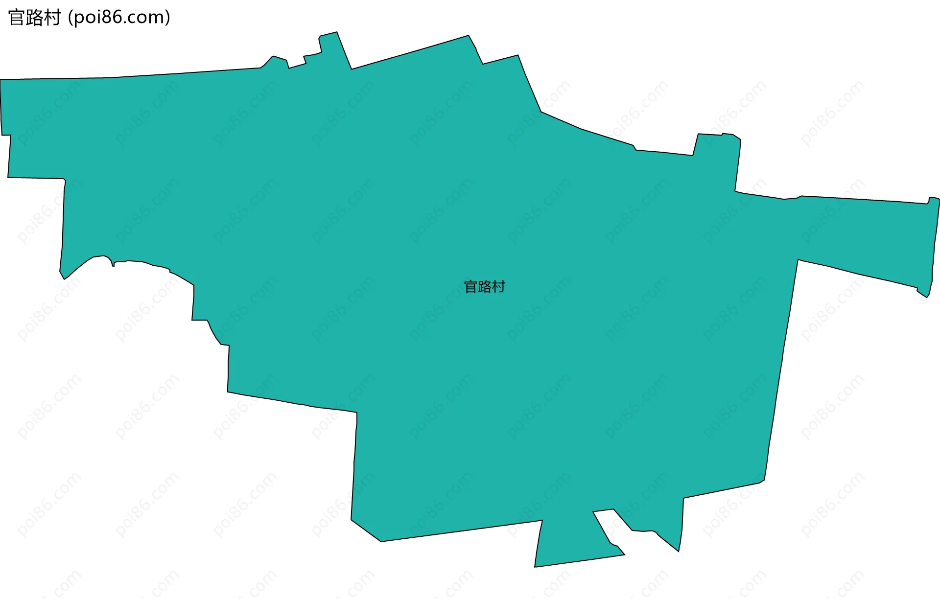 官路村边界地图