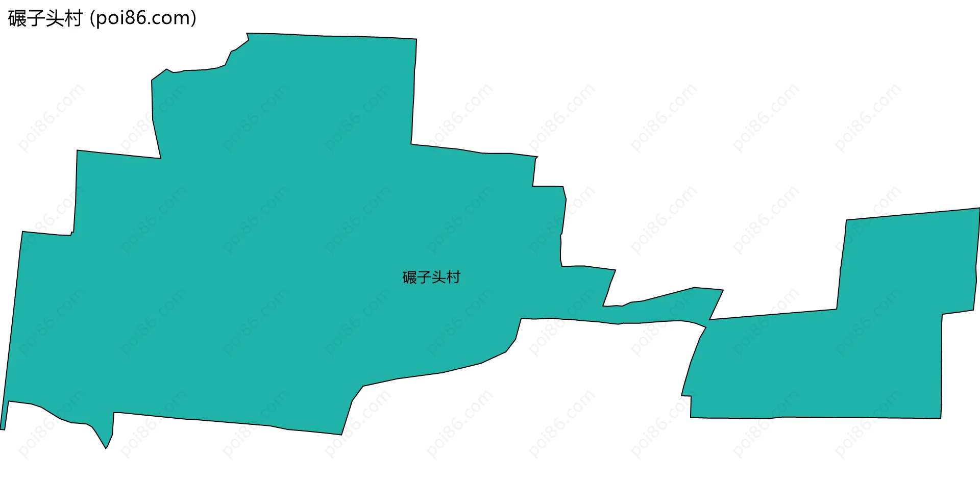 碾子头村边界地图