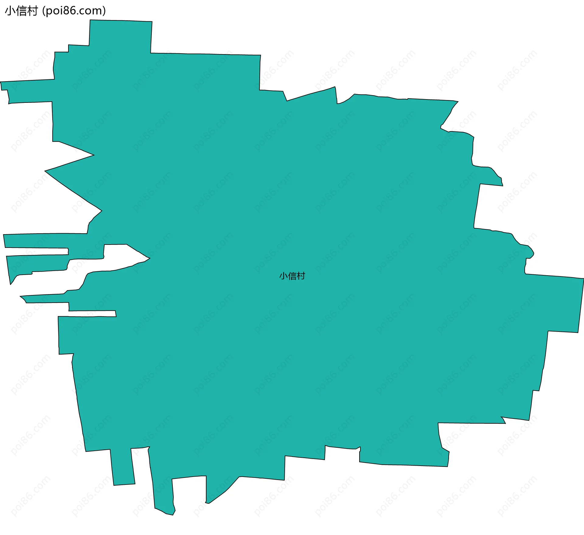 小信村边界地图