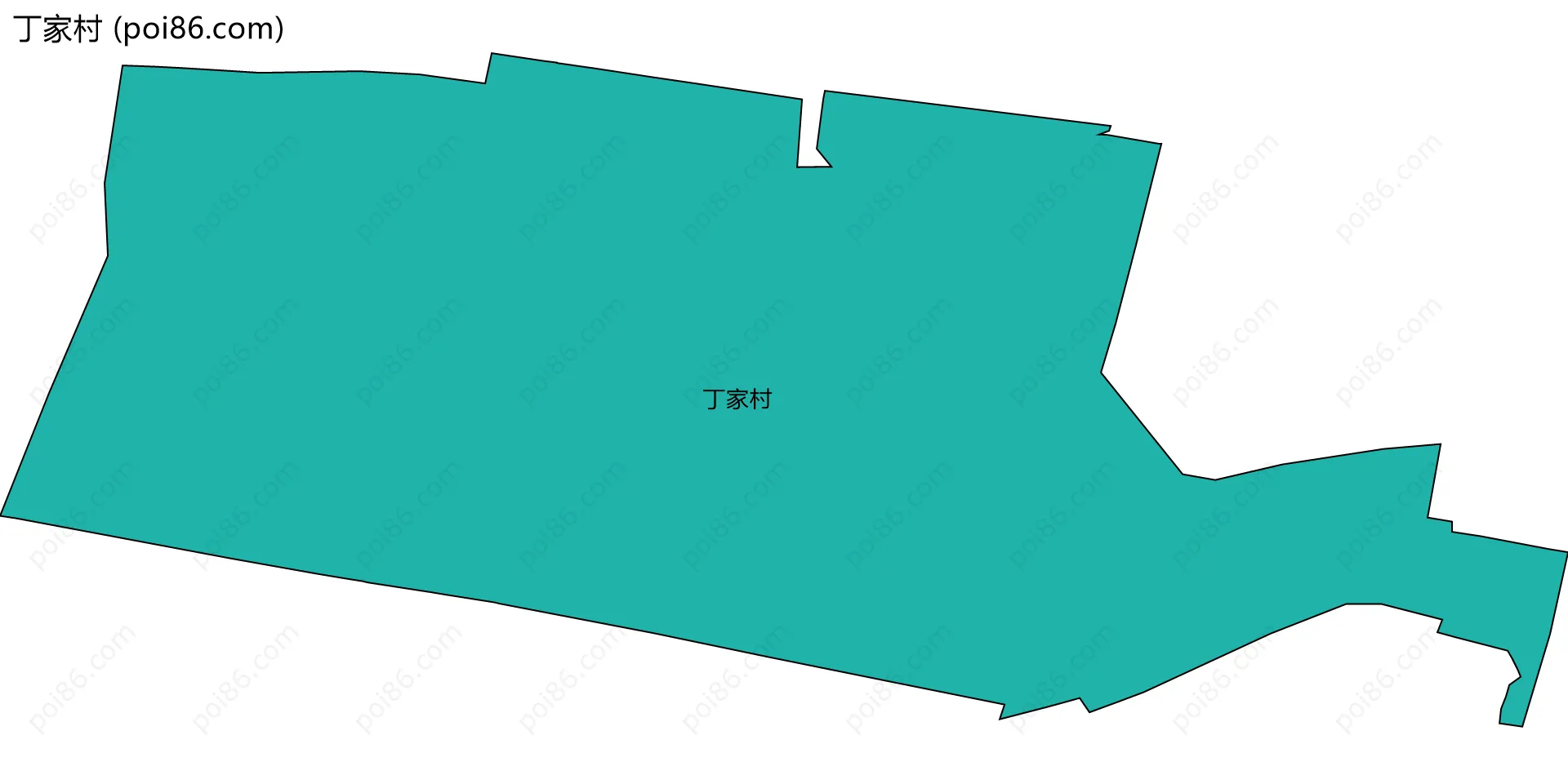 丁家村边界地图