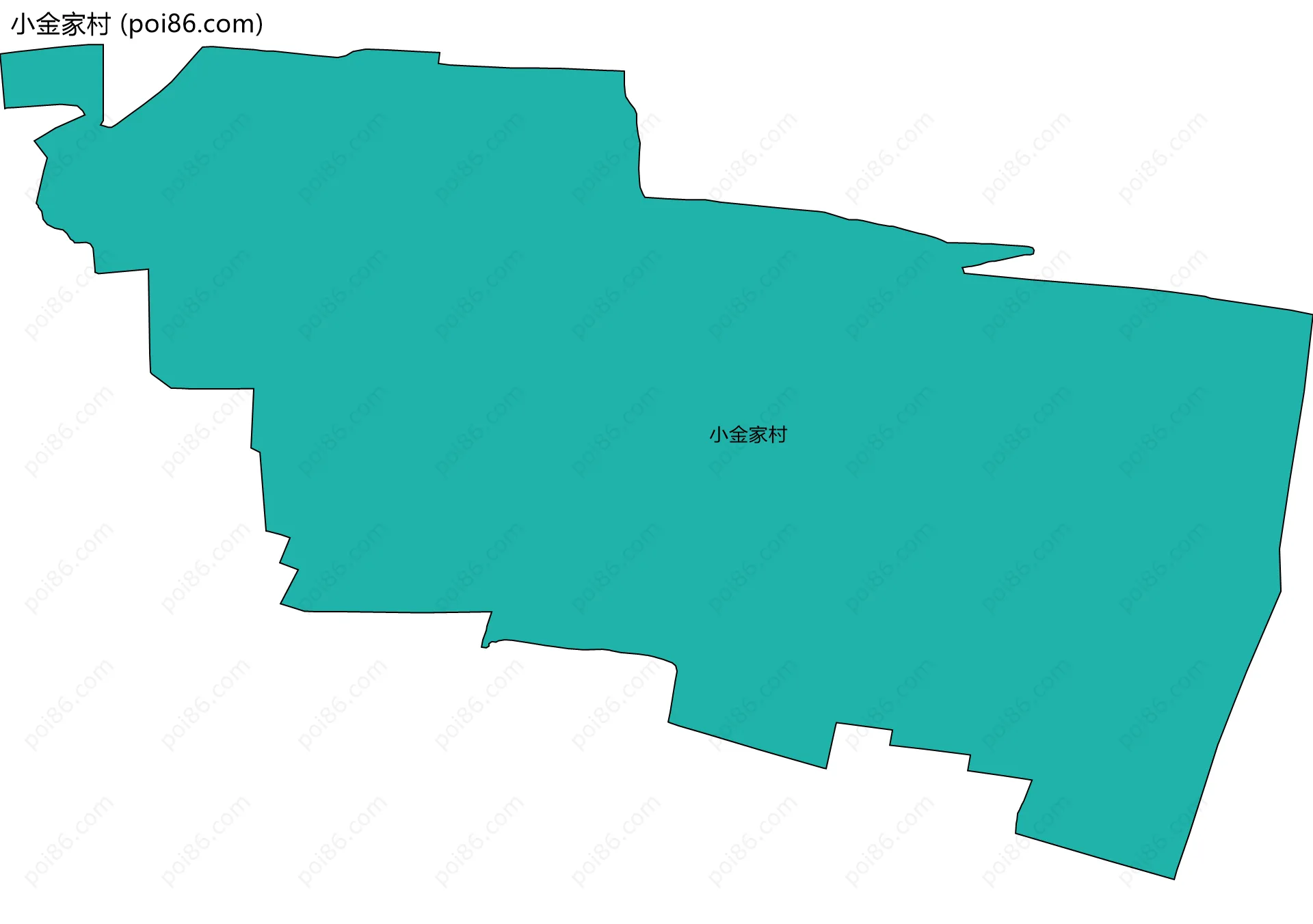 小金家村边界地图