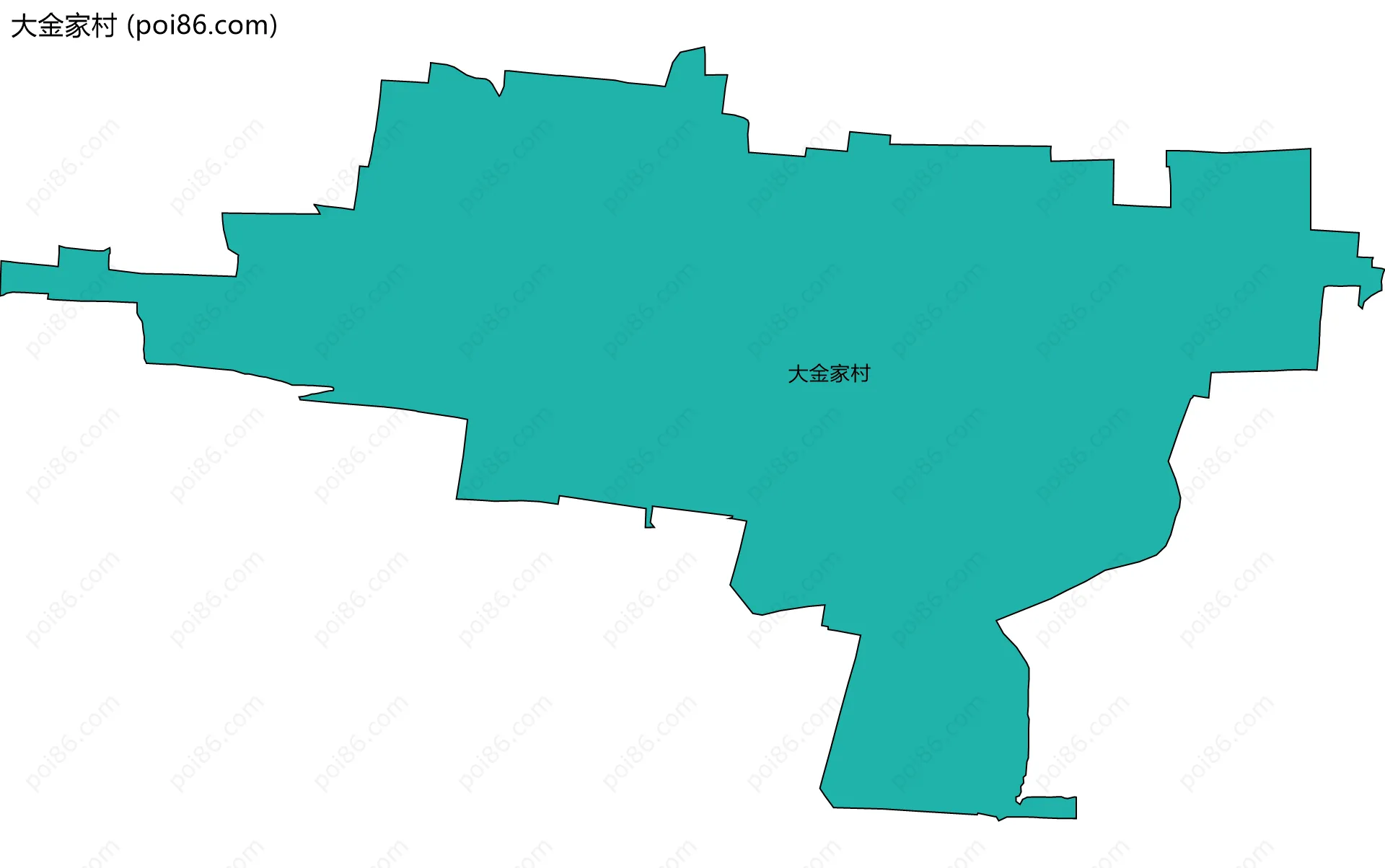 大金家村边界地图