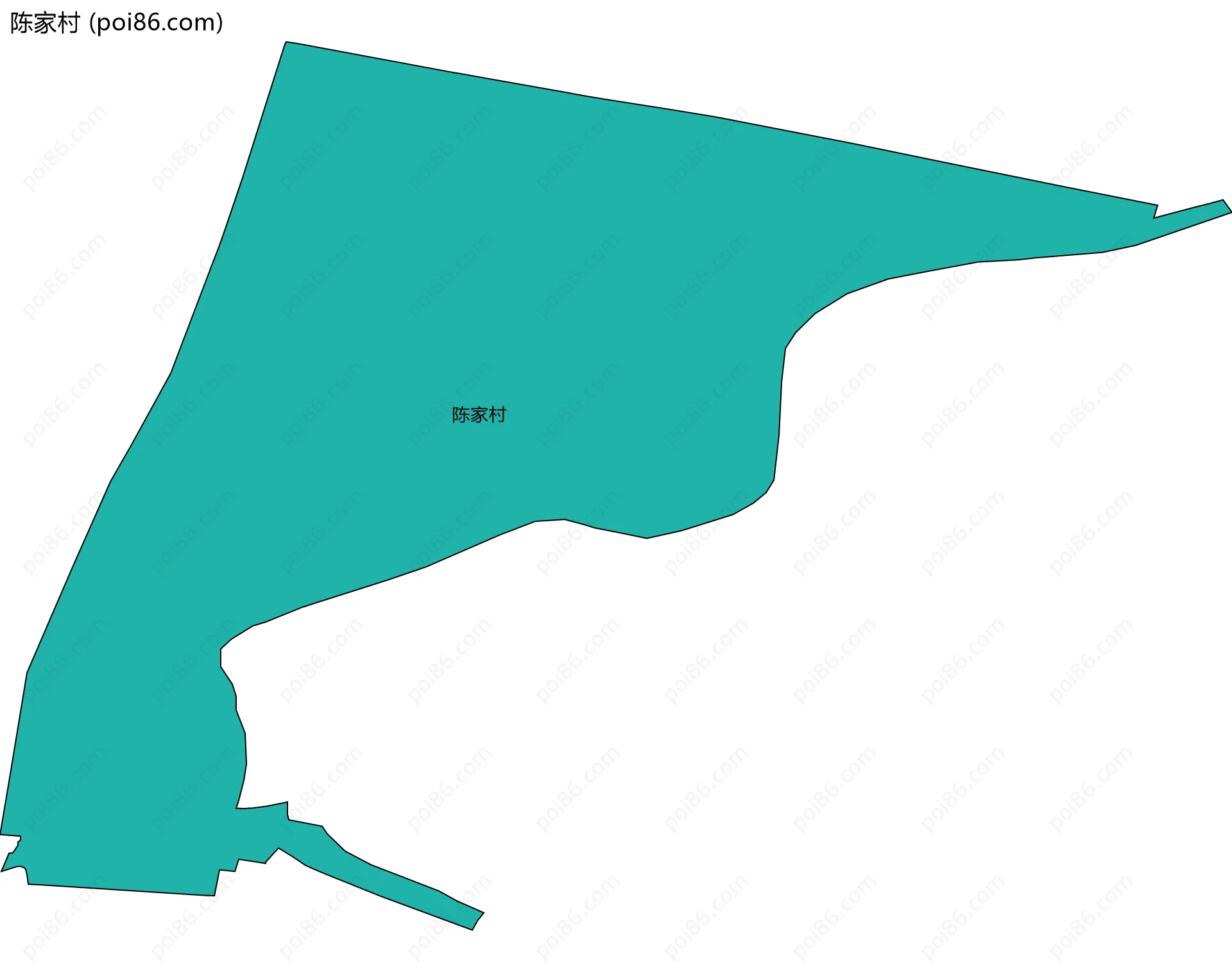 陈家村边界地图