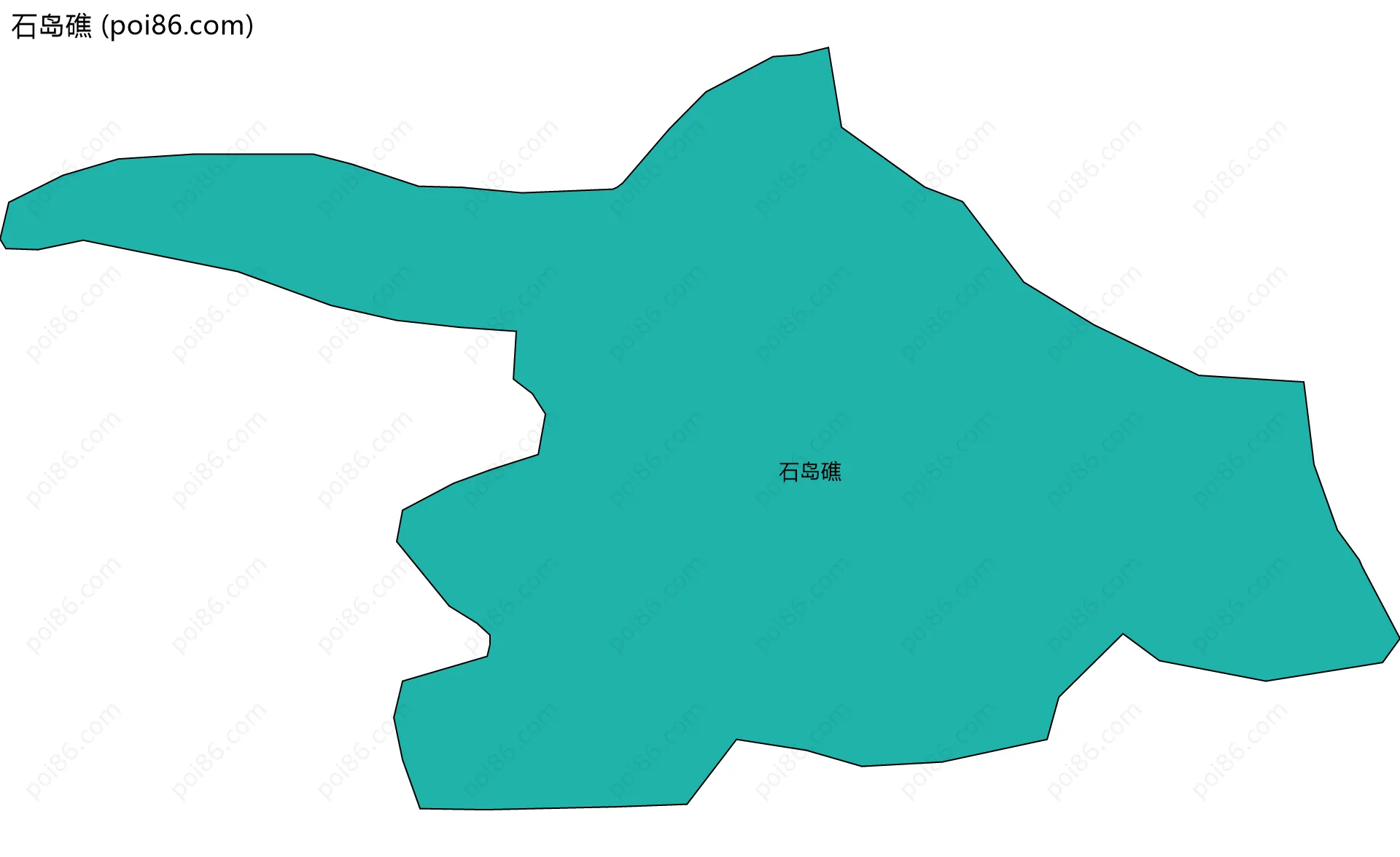 石岛礁边界地图