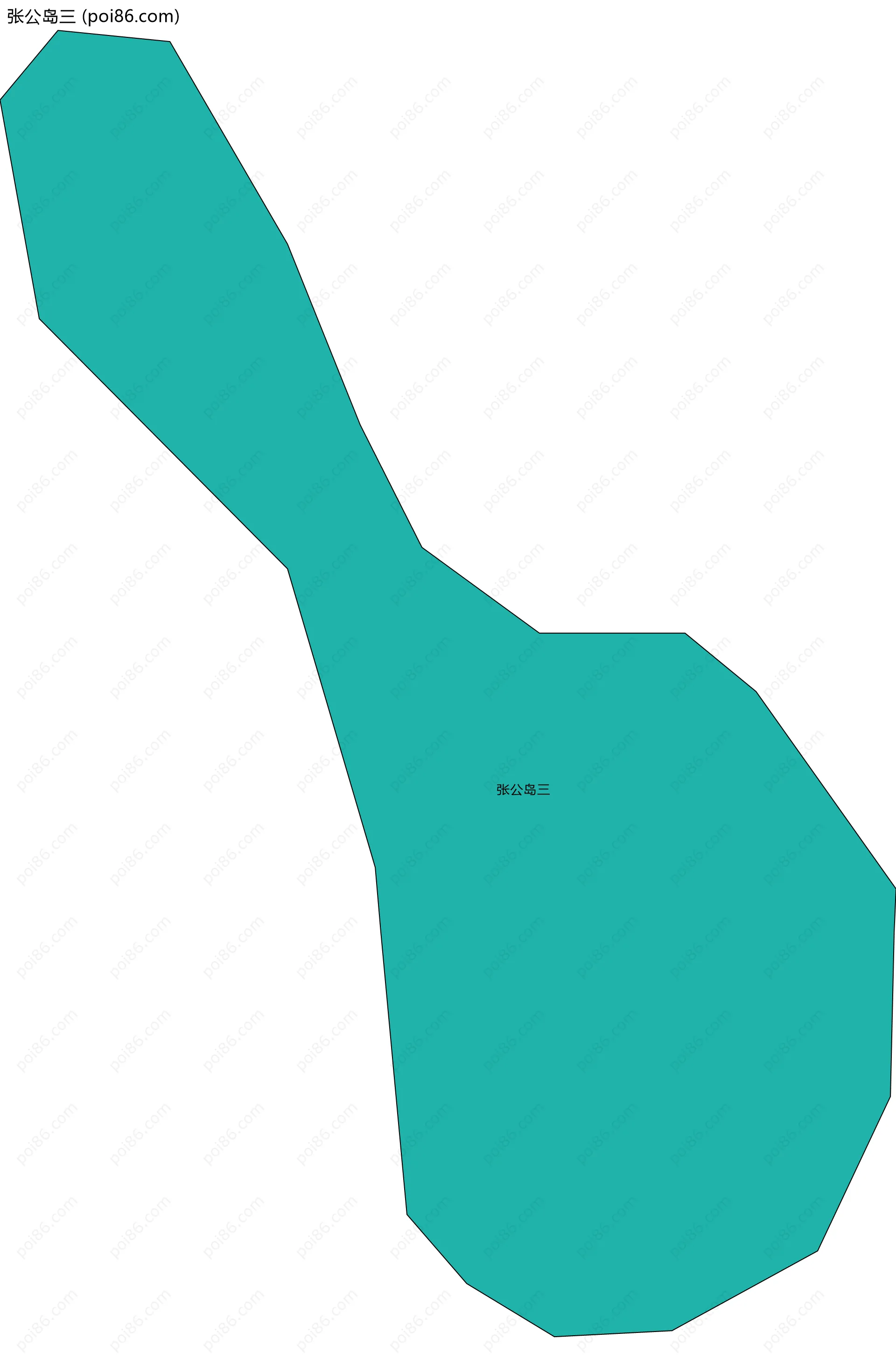 张公岛三边界地图