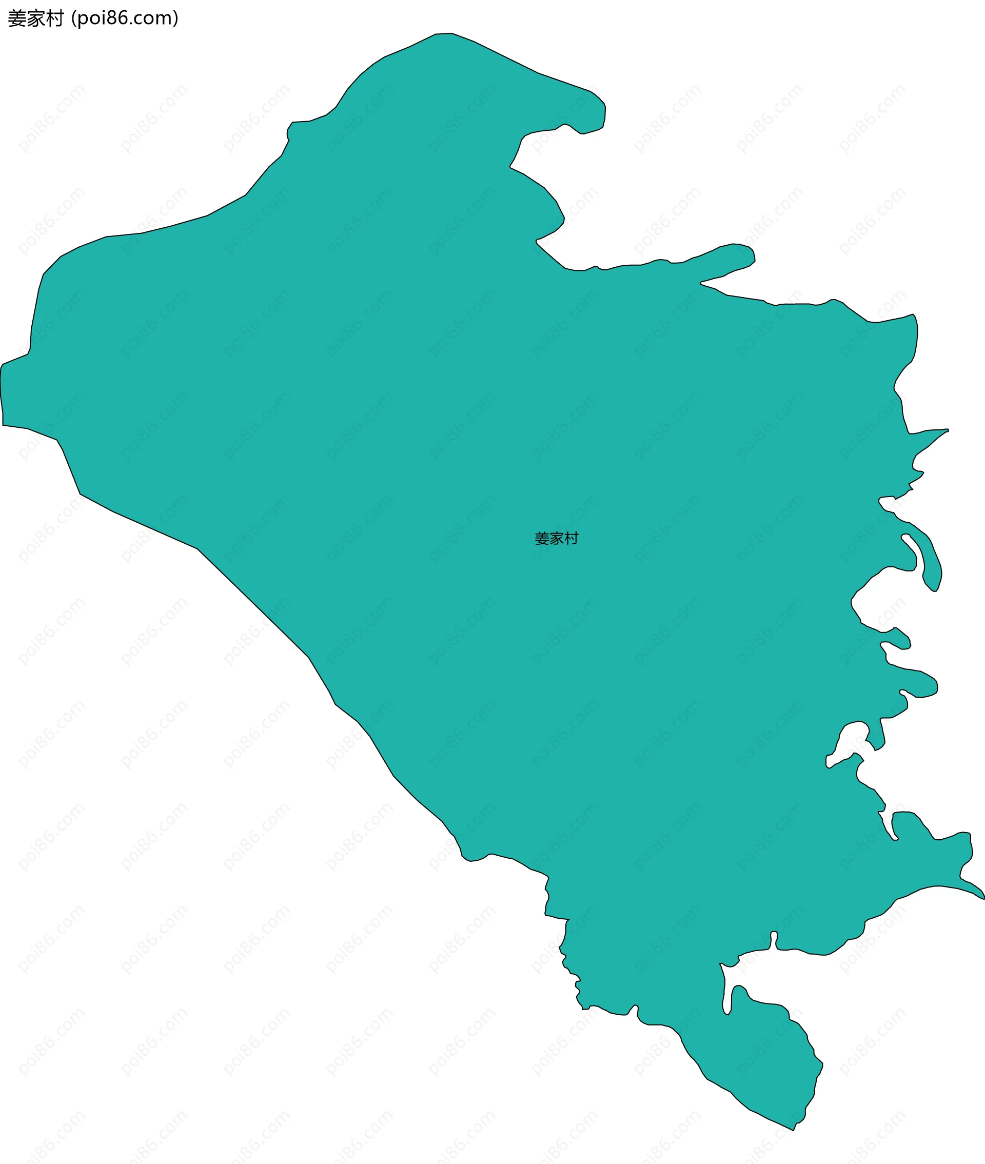 姜家村边界地图