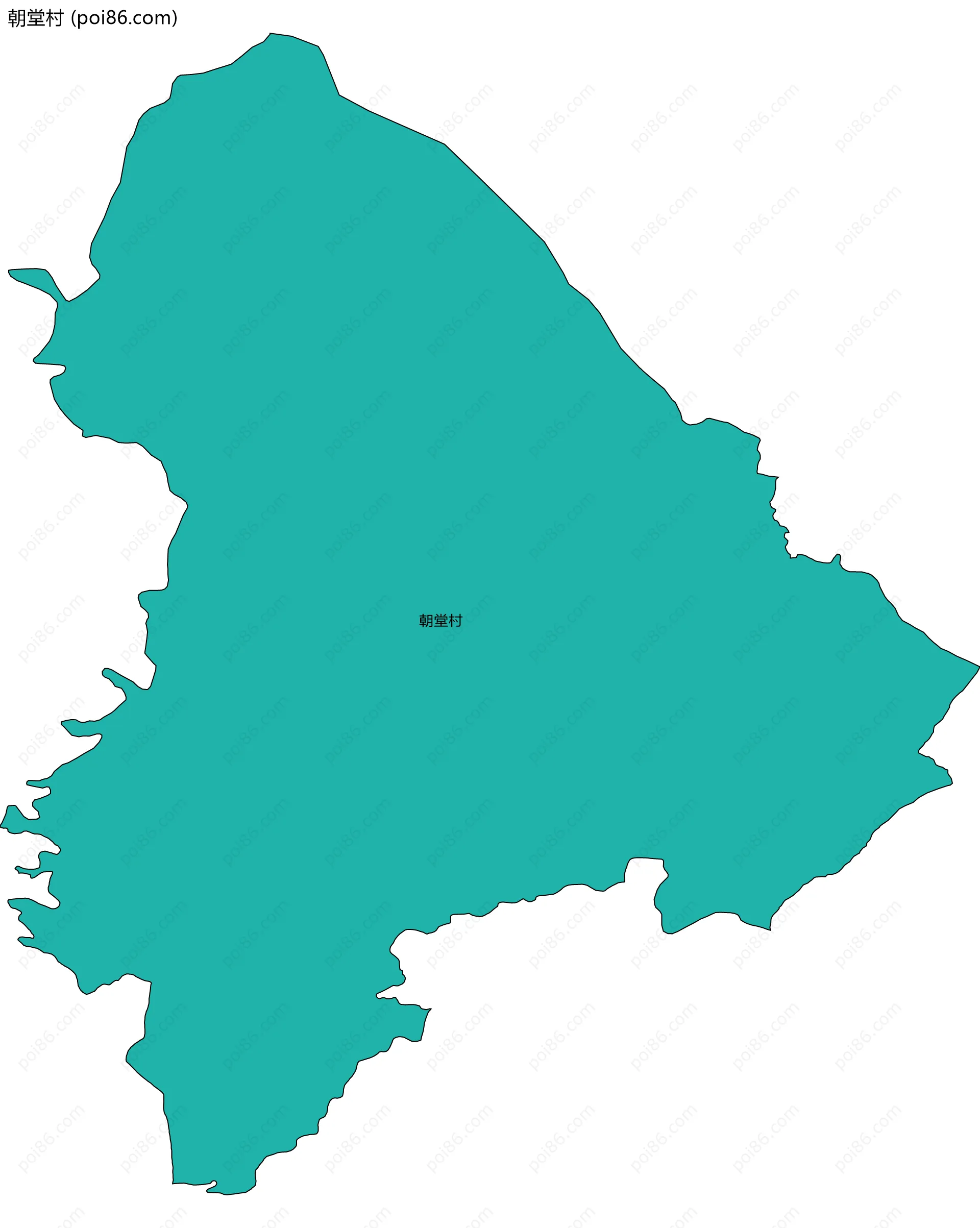 朝堂村边界地图