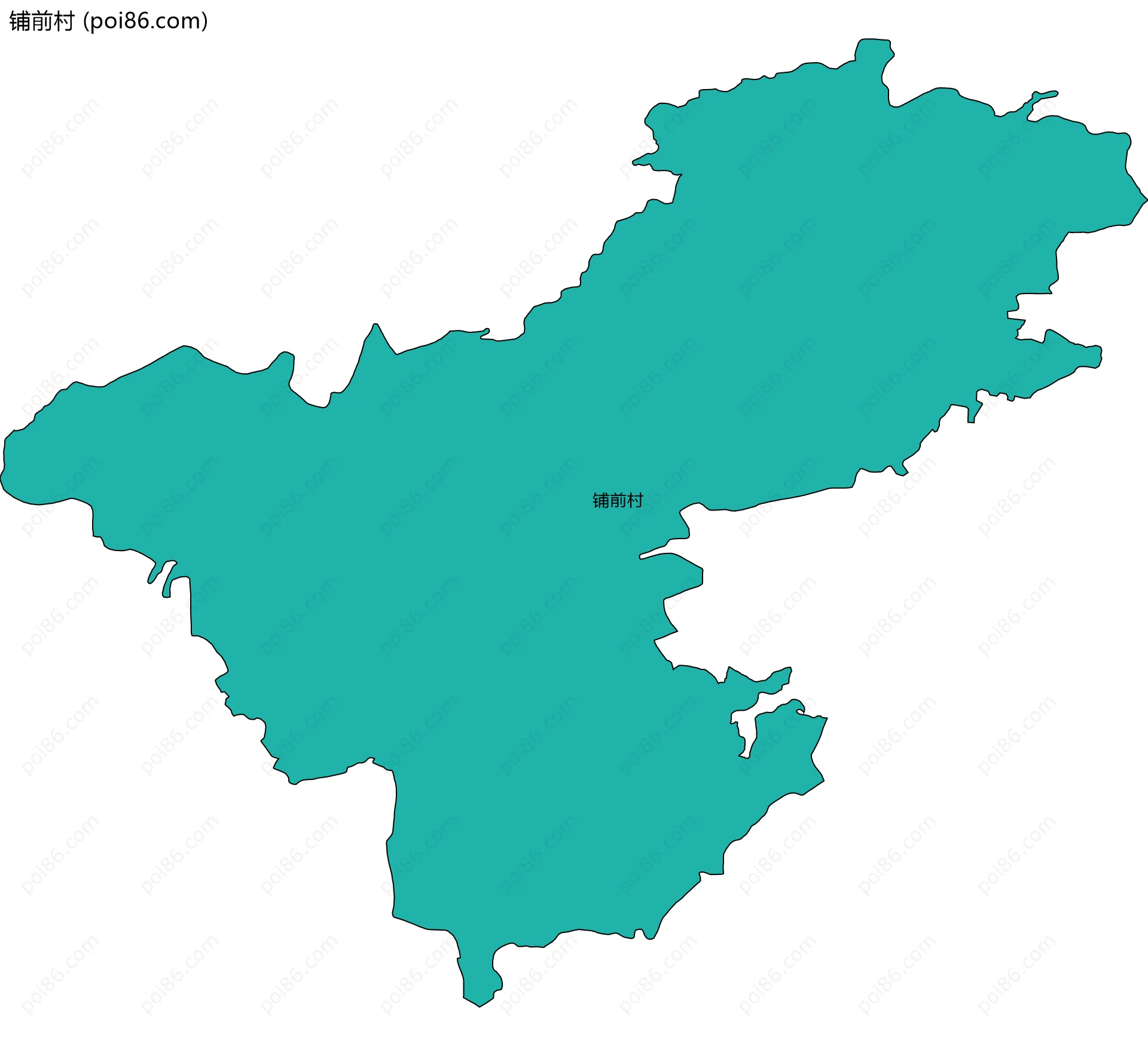 铺前村边界地图