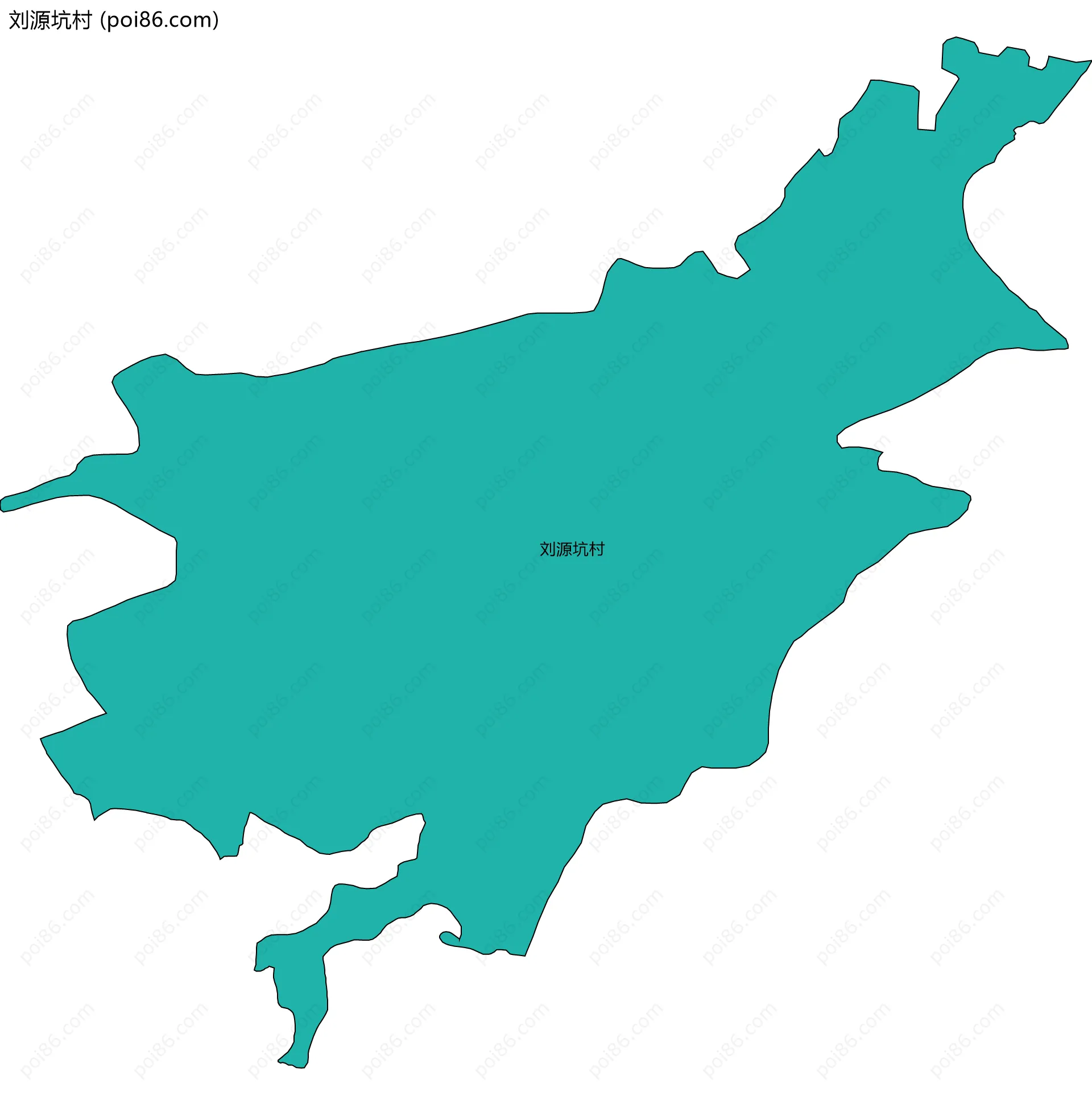 刘源坑村边界地图