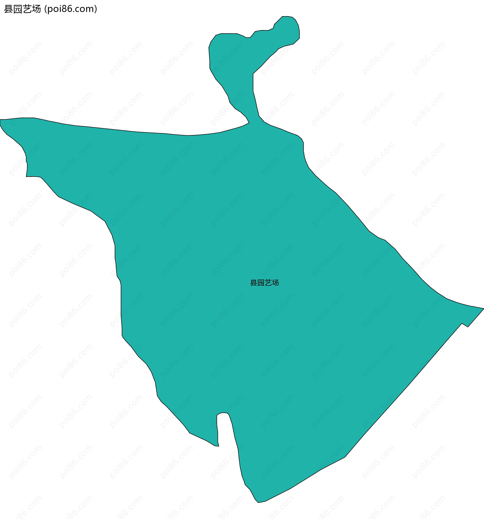 县园艺场边界地图