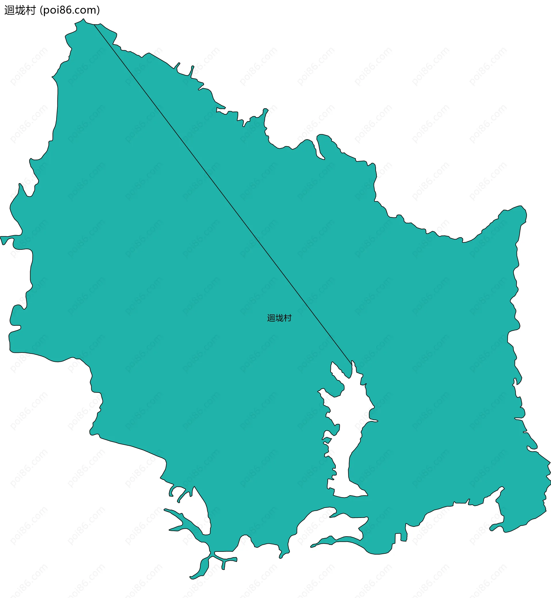 迴垅村边界地图
