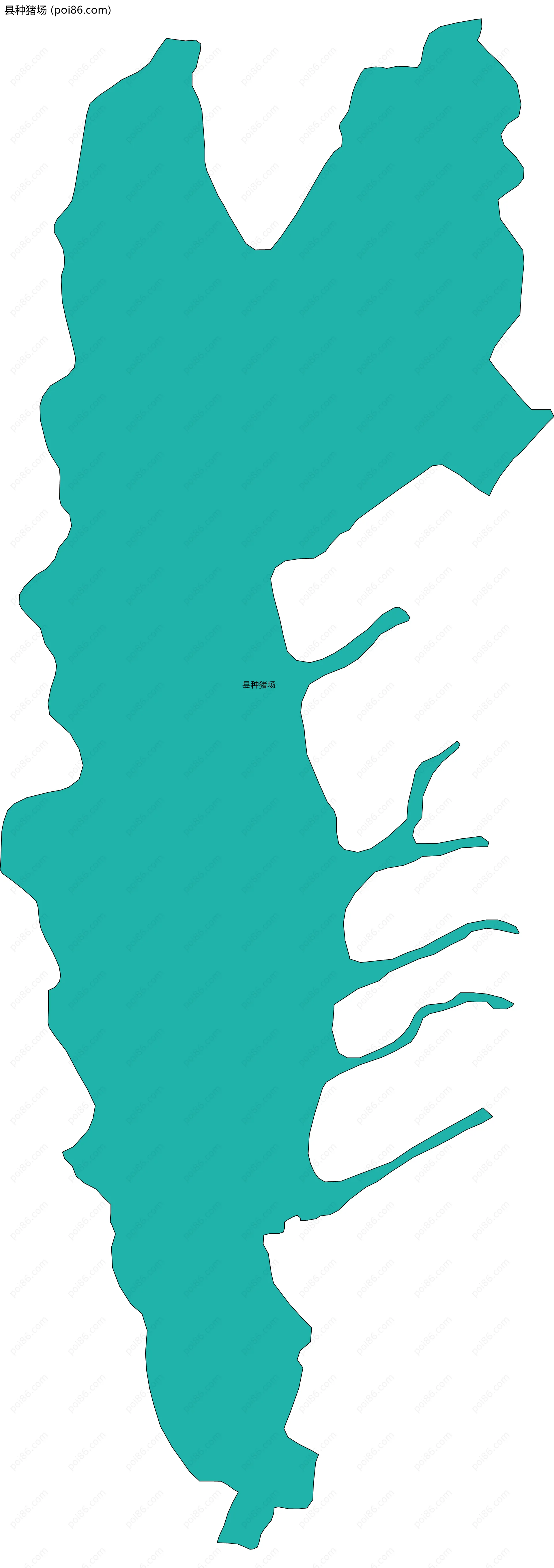 县种猪场边界地图