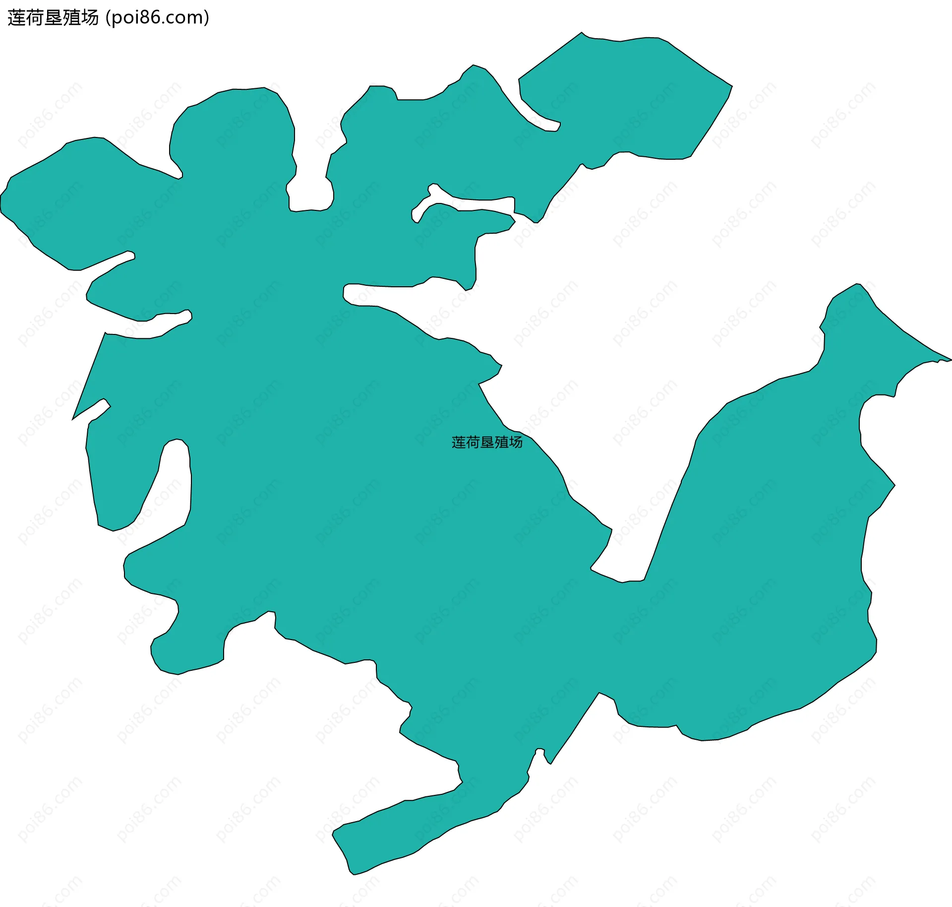 莲荷垦殖场边界地图