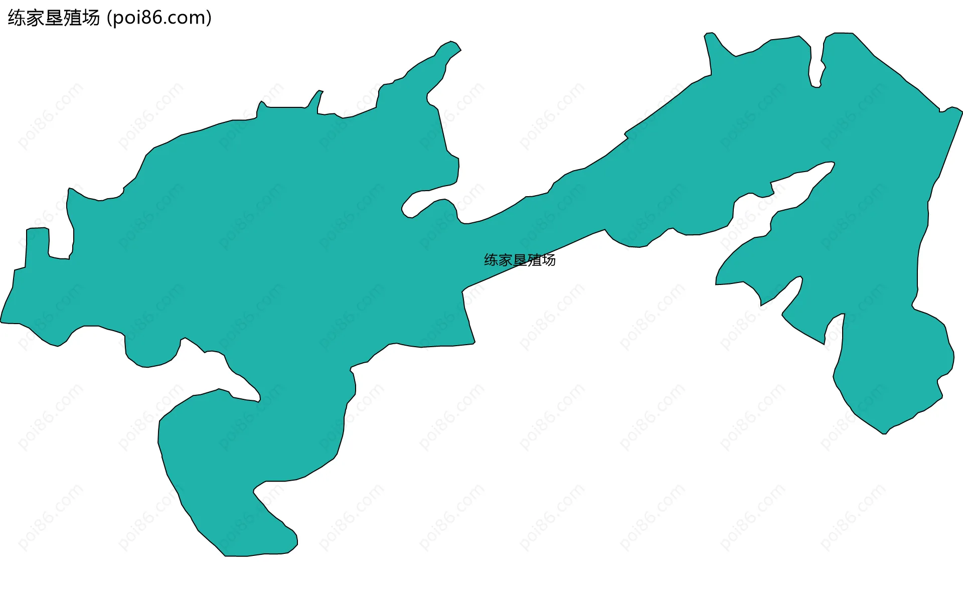 练家垦殖场边界地图