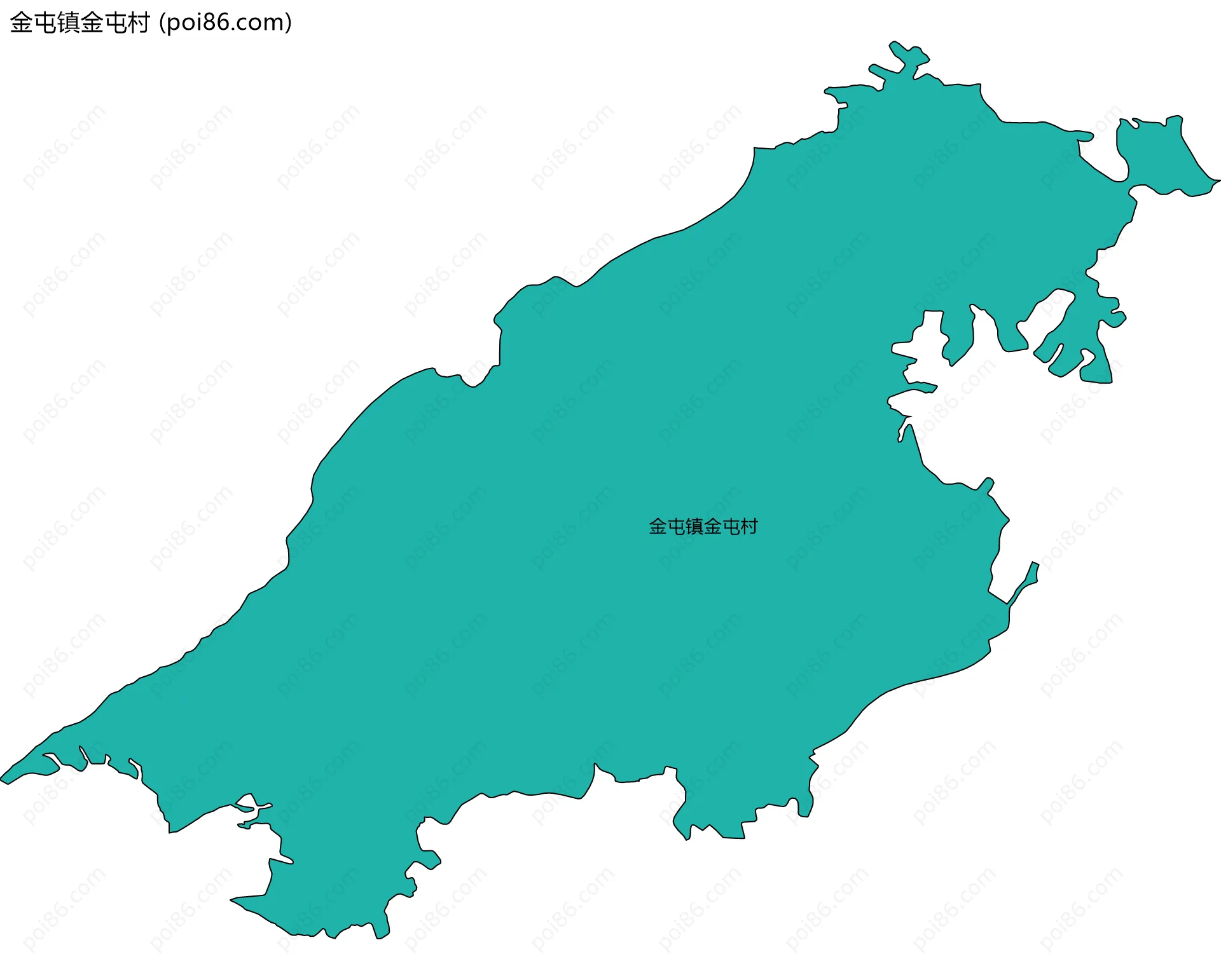 金屯镇金屯村边界地图