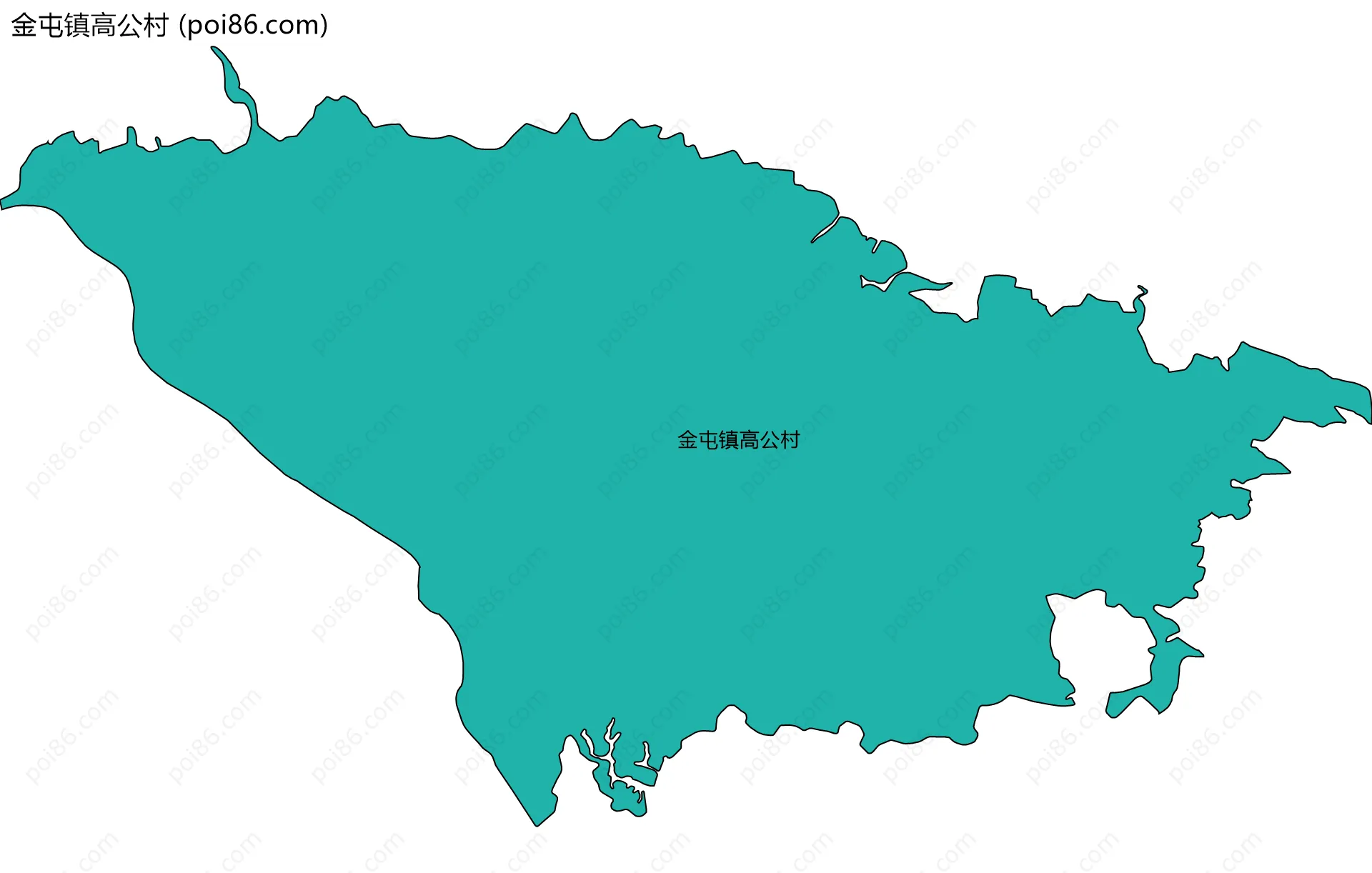 金屯镇高公村边界地图