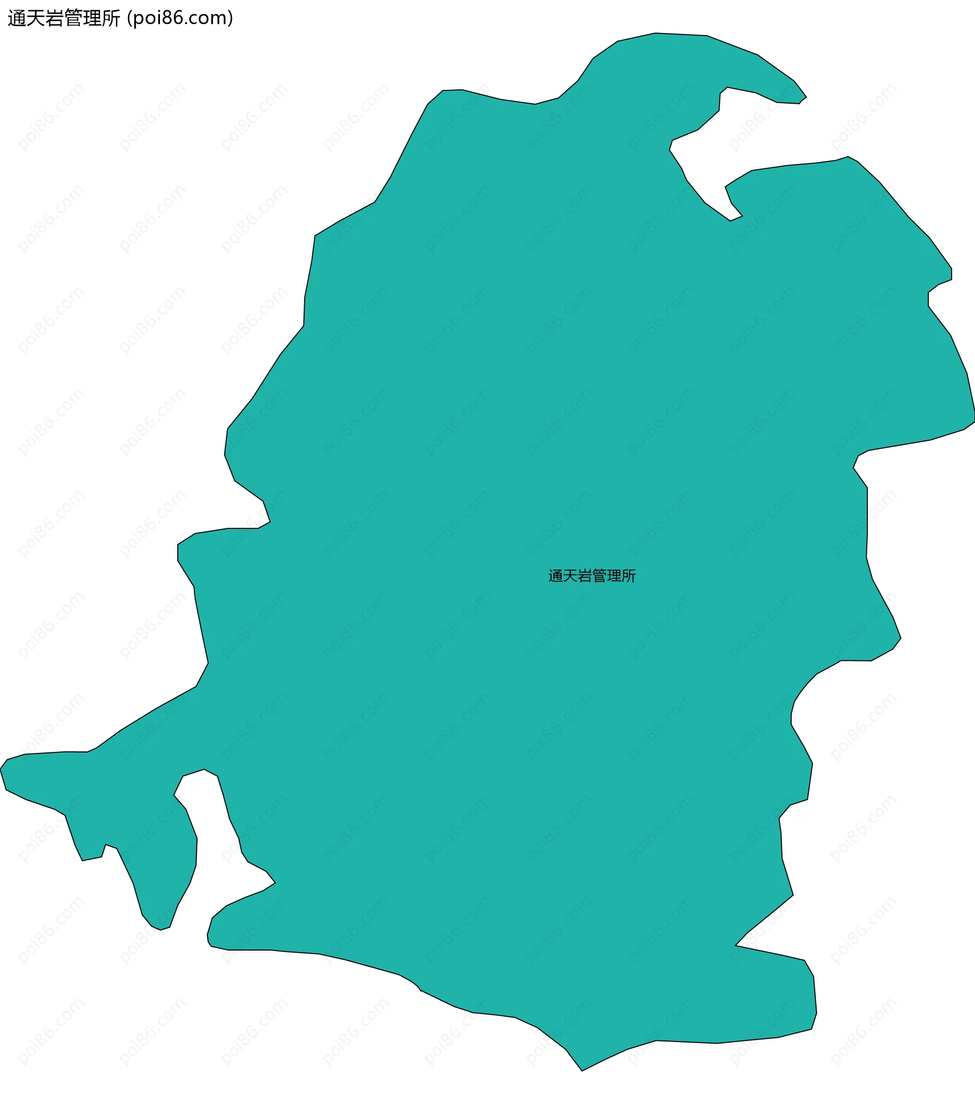 通天岩管理所边界地图