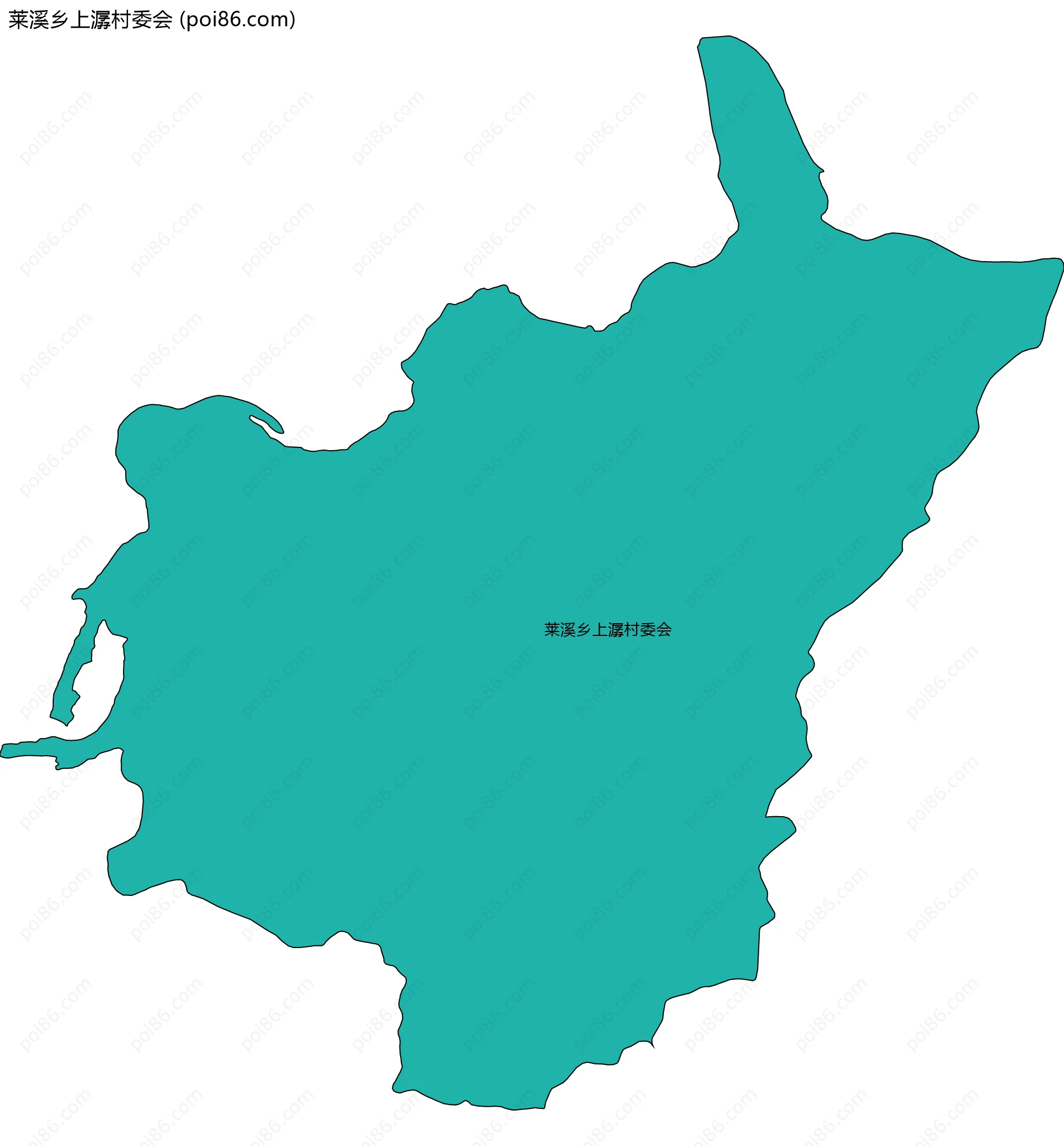 莱溪乡上潺村委会边界地图