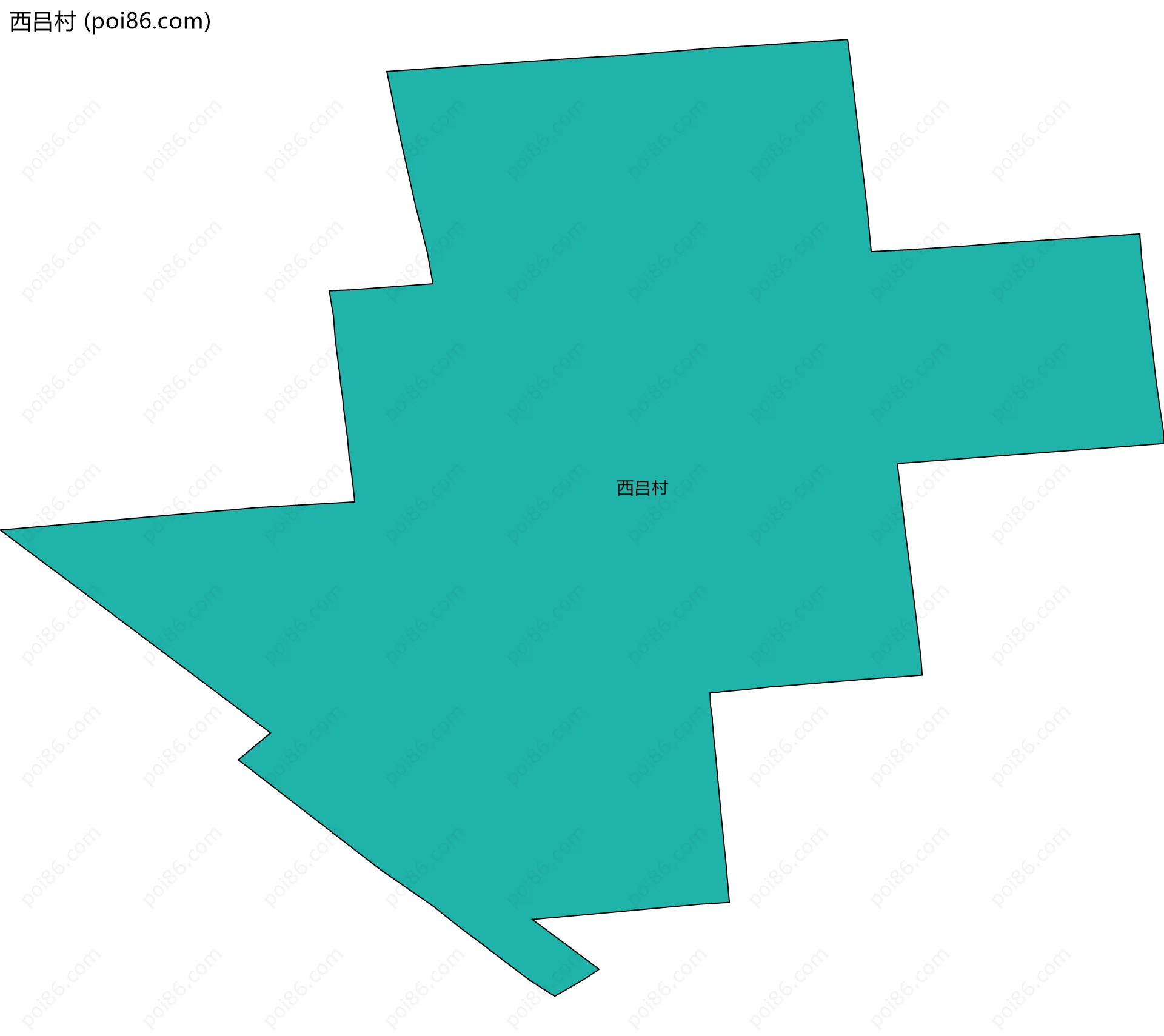 西吕村边界地图