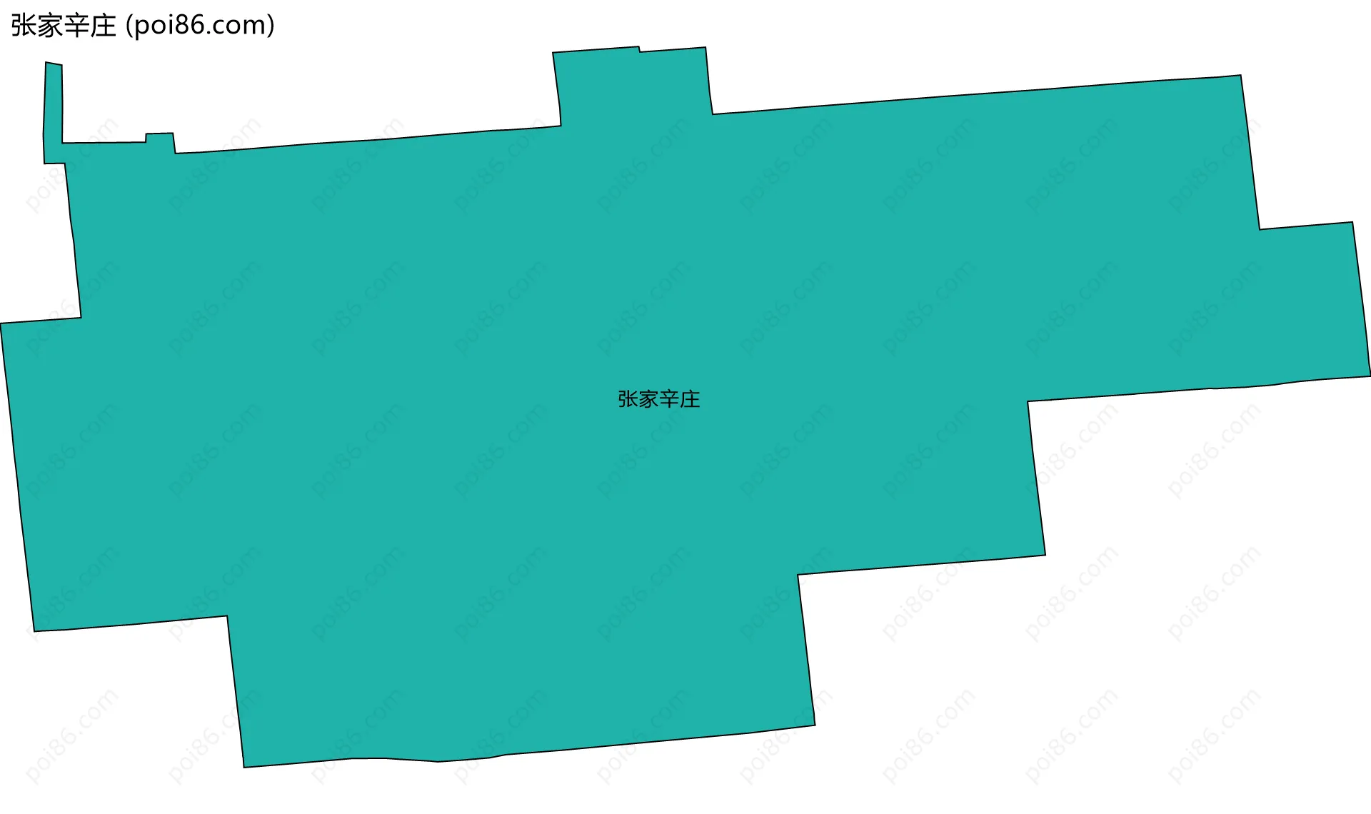 张家辛庄边界地图