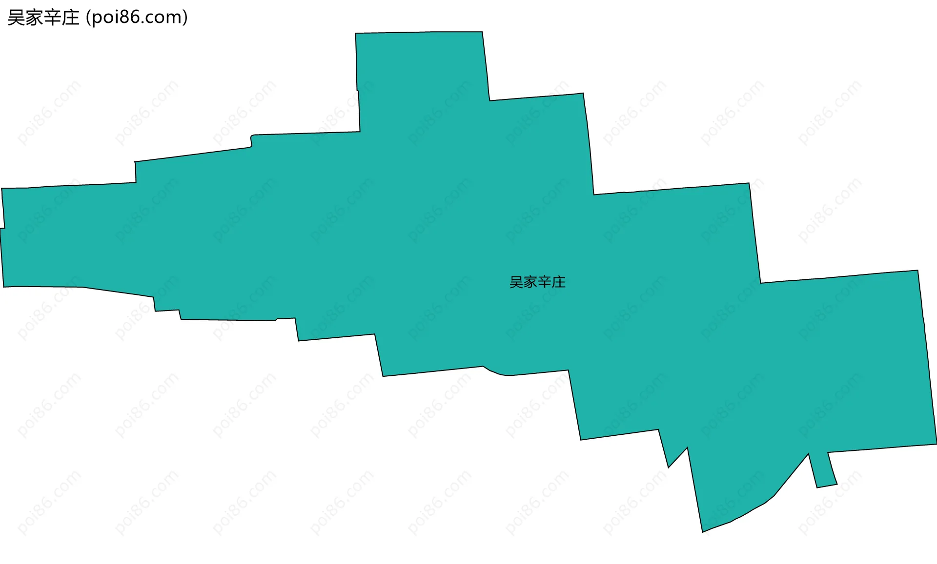 吴家辛庄边界地图