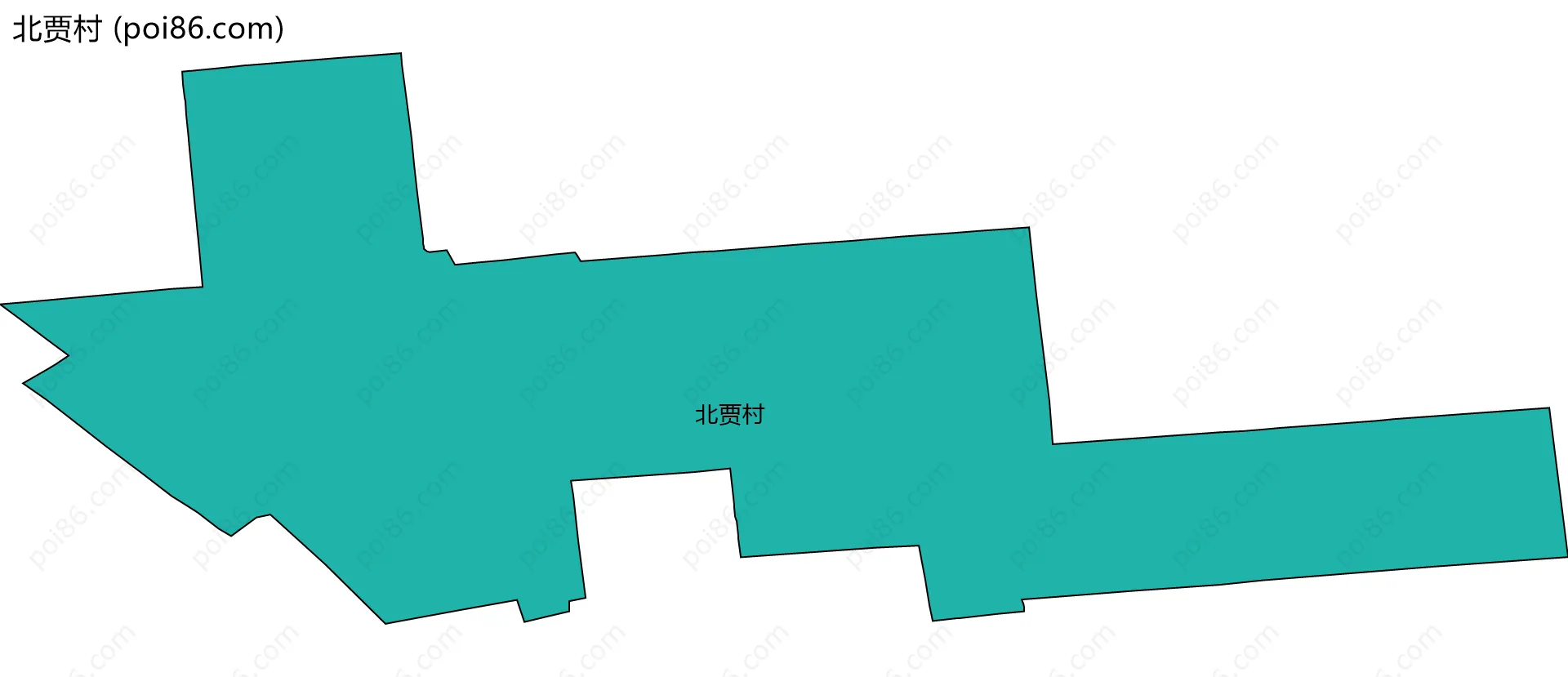 北贾村边界地图