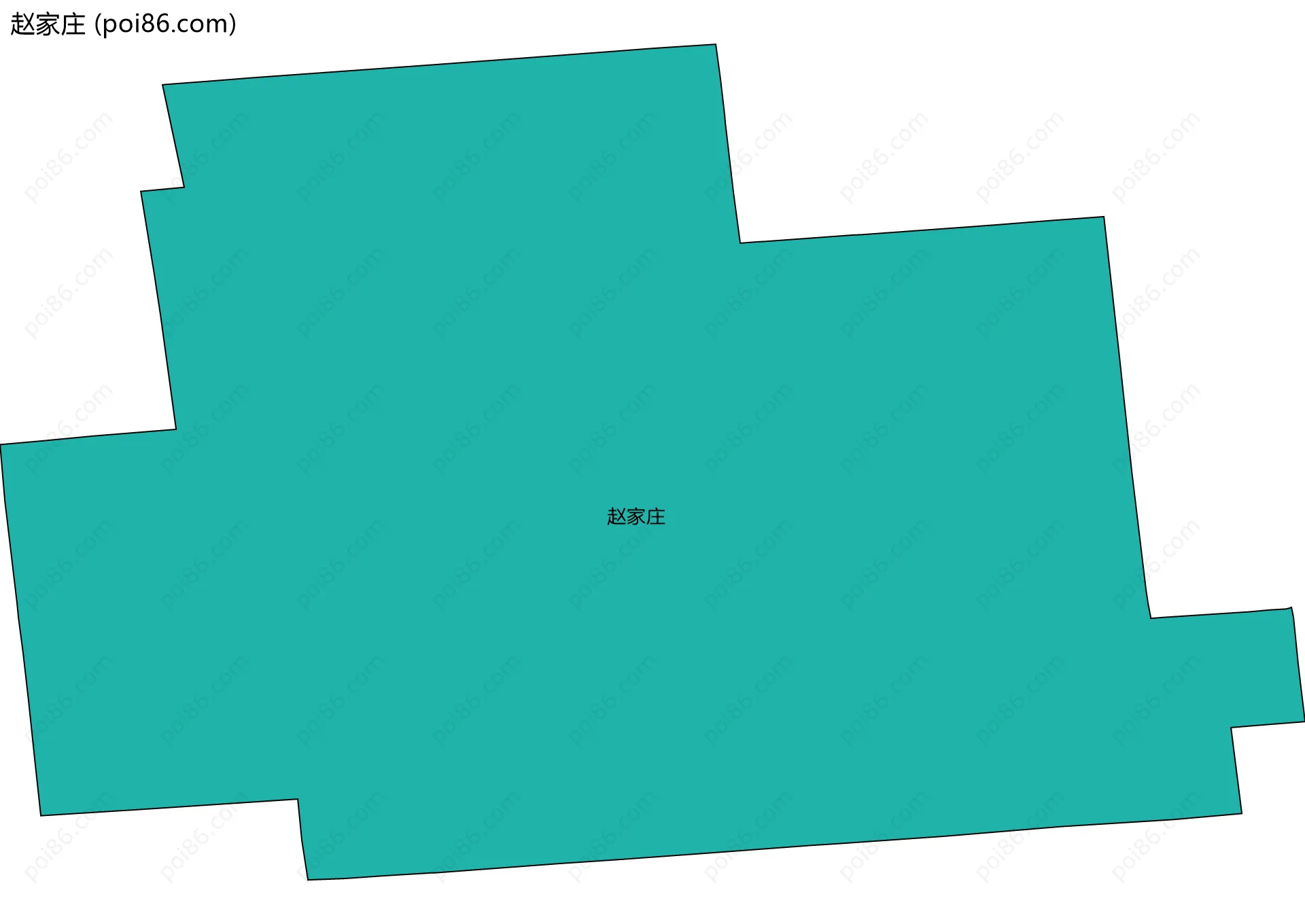 赵家庄边界地图