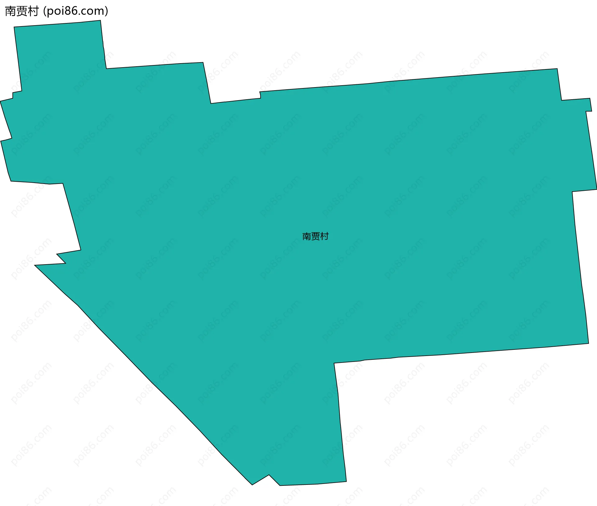 南贾村边界地图