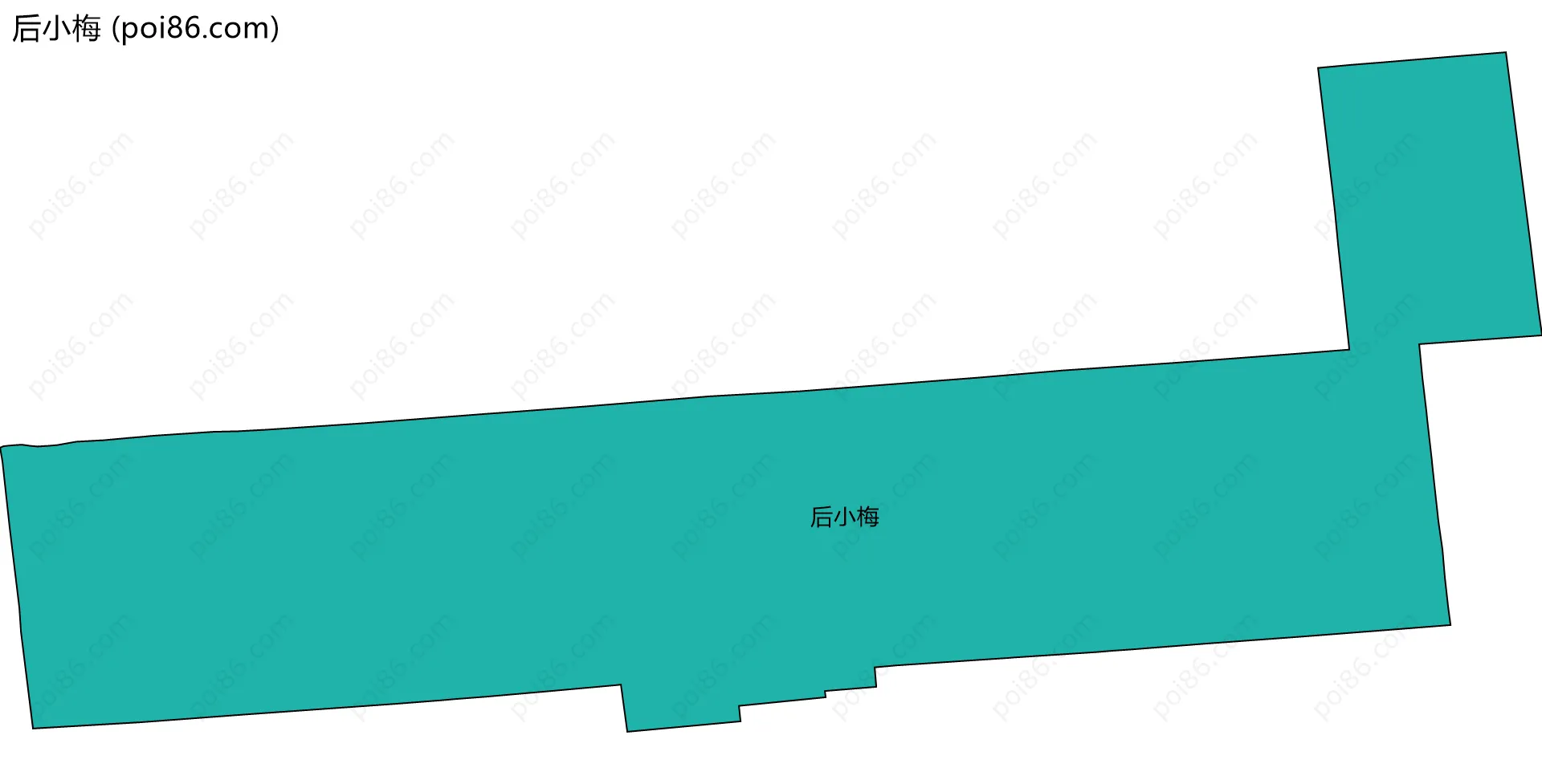 后小梅边界地图