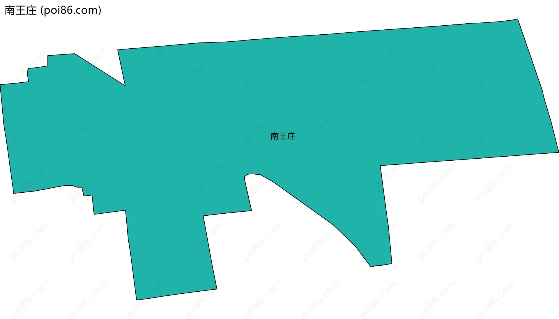 南王庄边界地图