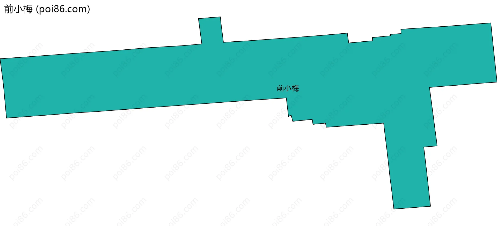 前小梅边界地图