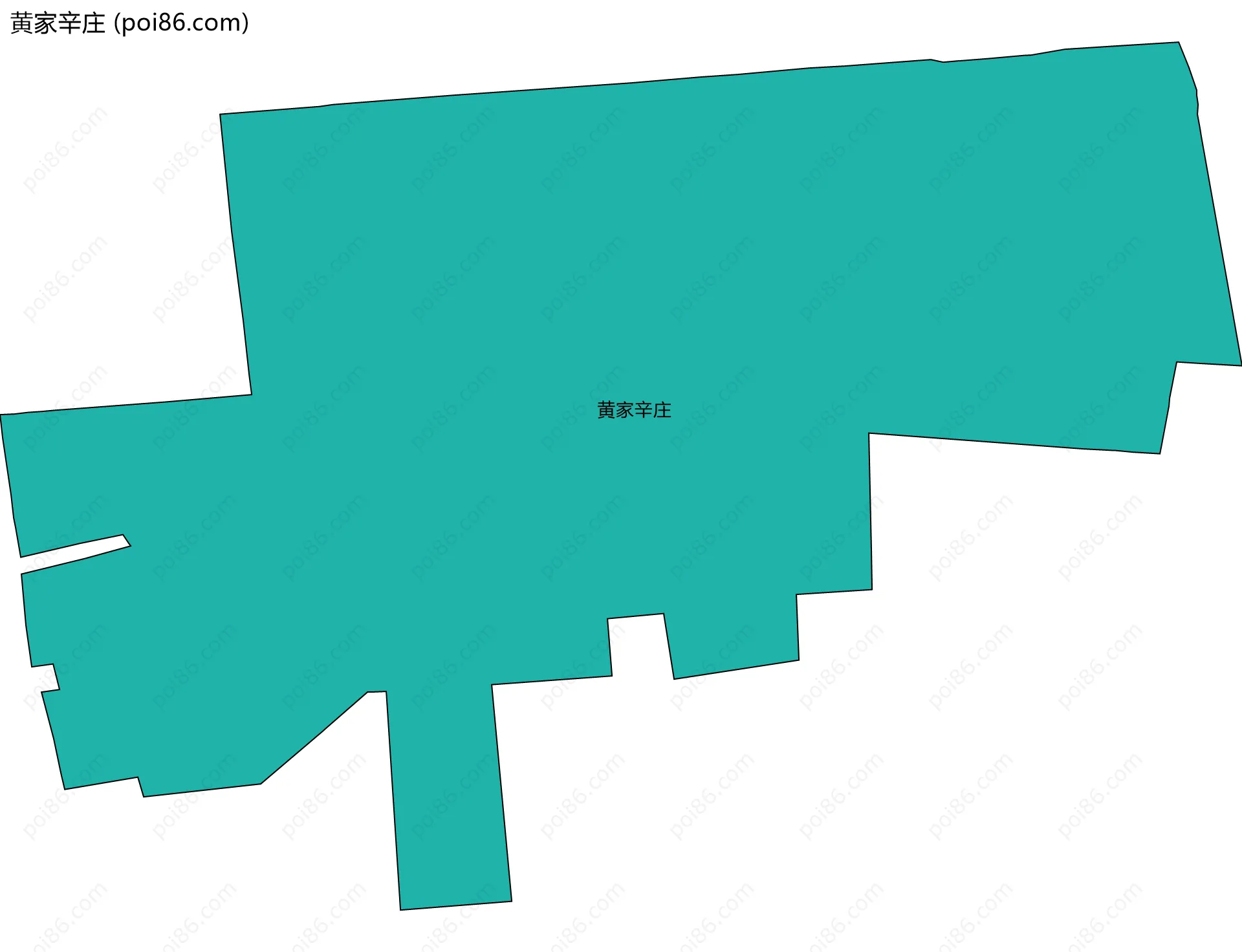 黄家辛庄边界地图