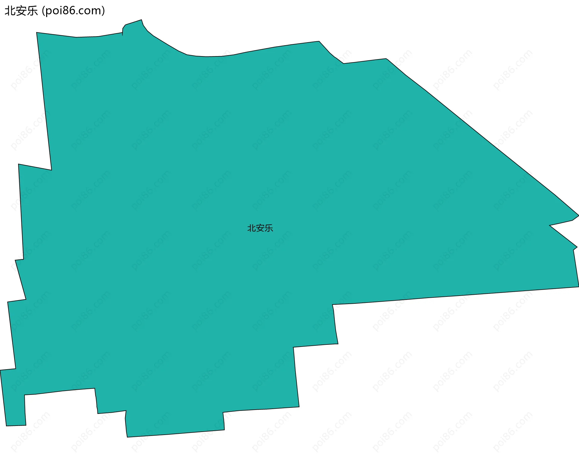 北安乐边界地图