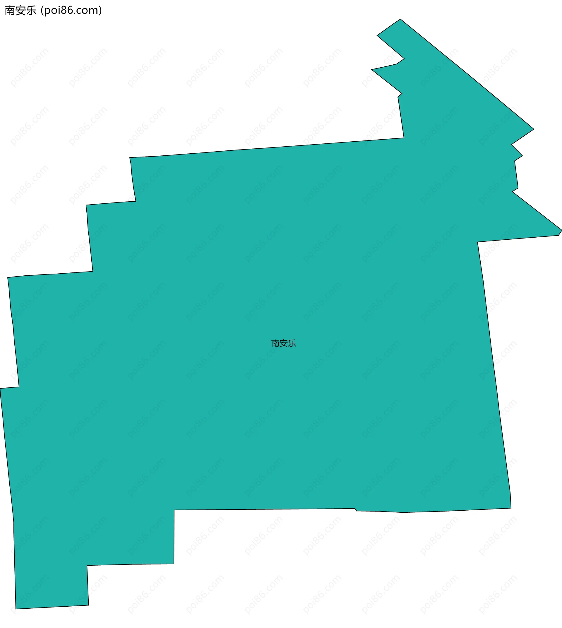 南安乐边界地图