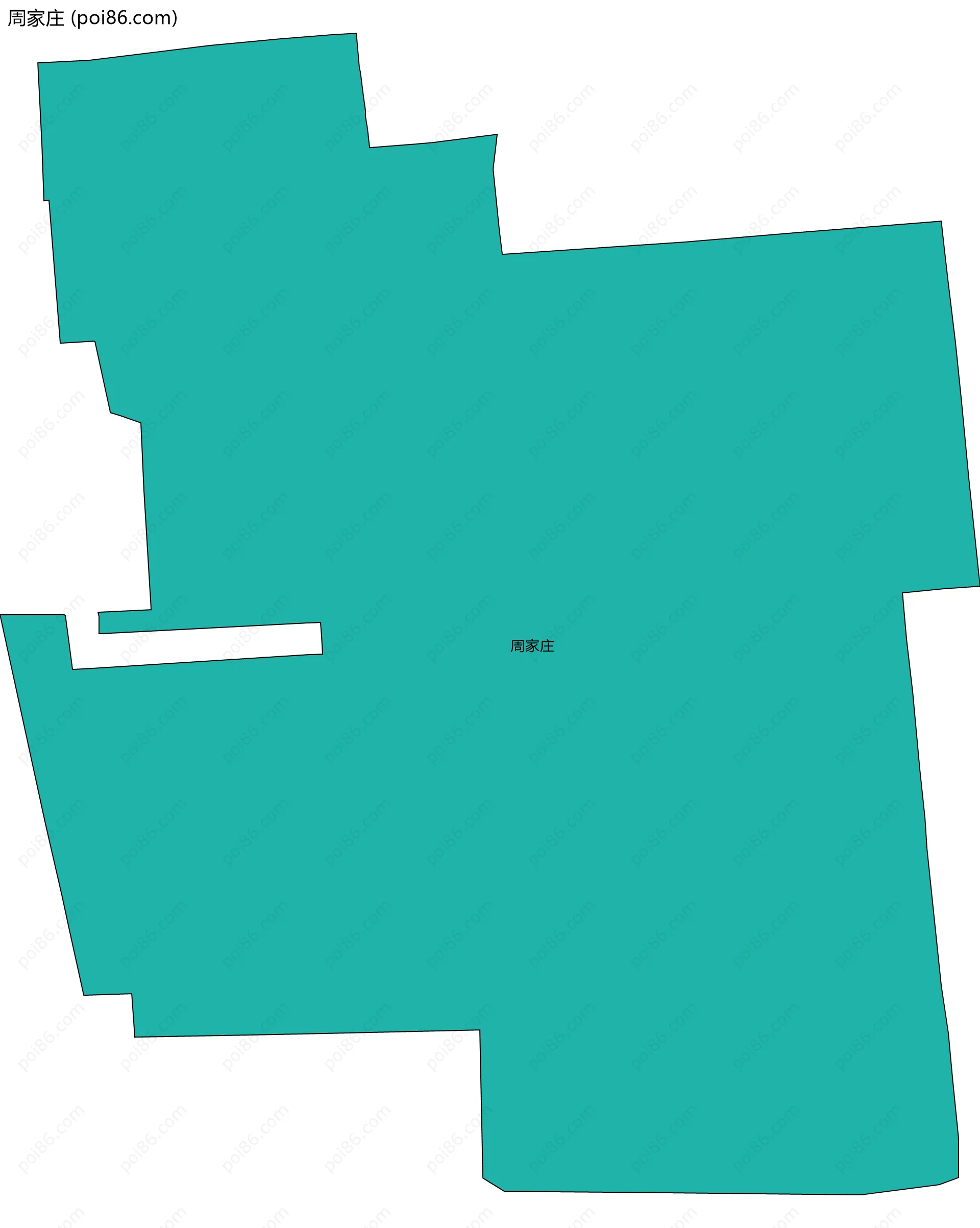 周家庄边界地图