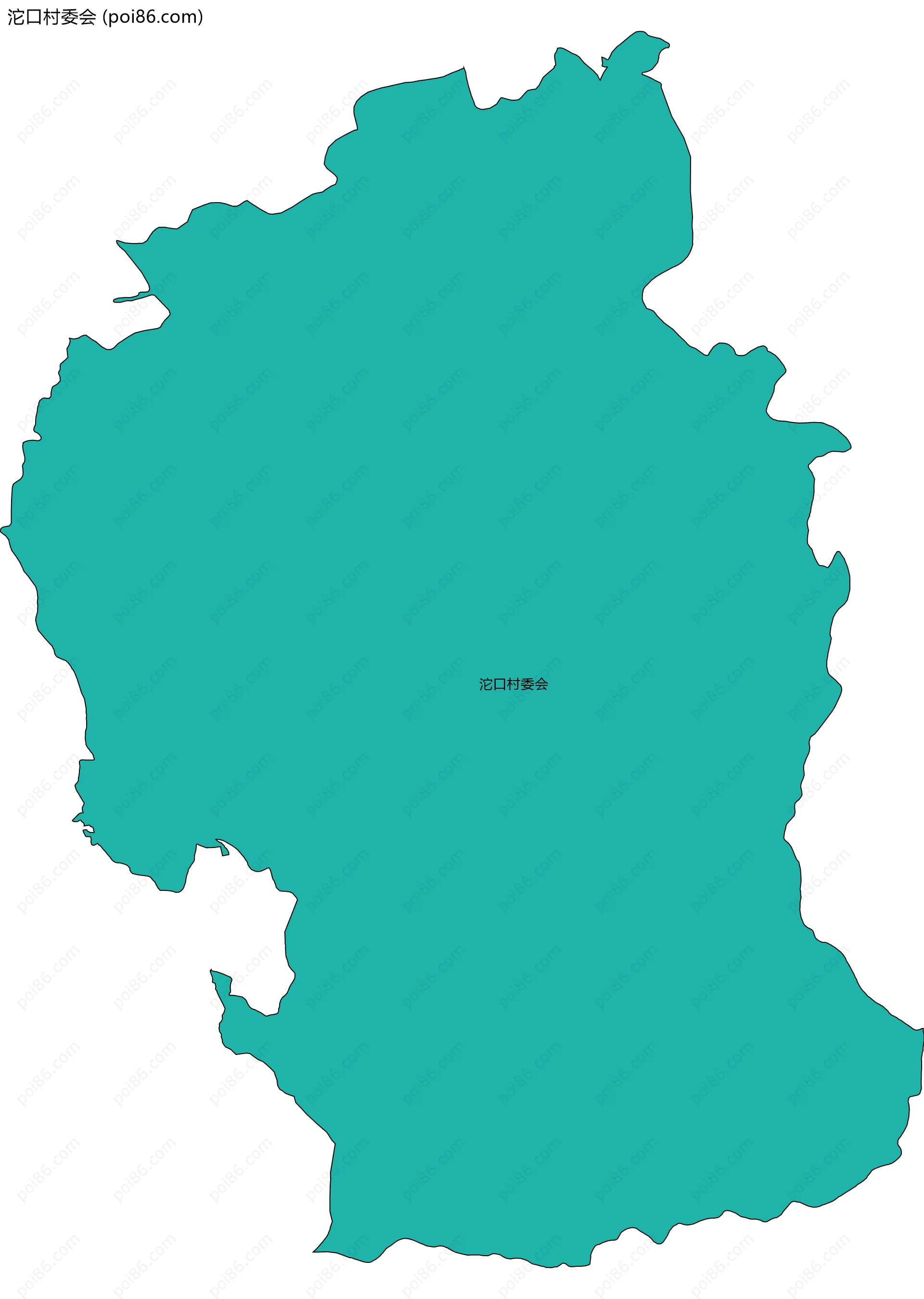 沱口村委会边界地图