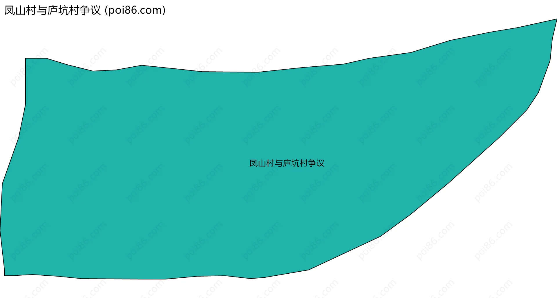 凤山村与庐坑村争议边界地图