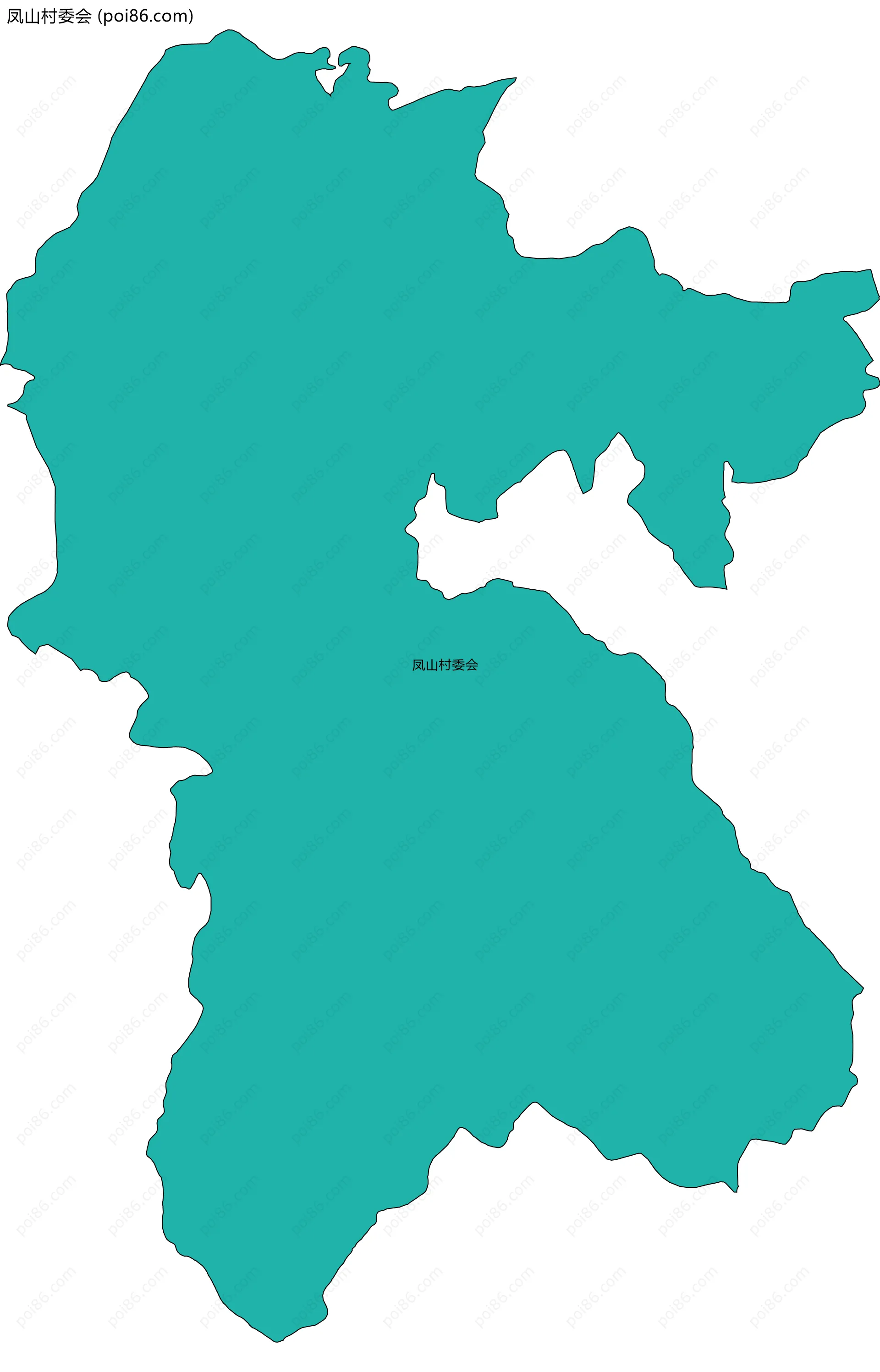 凤山村委会边界地图